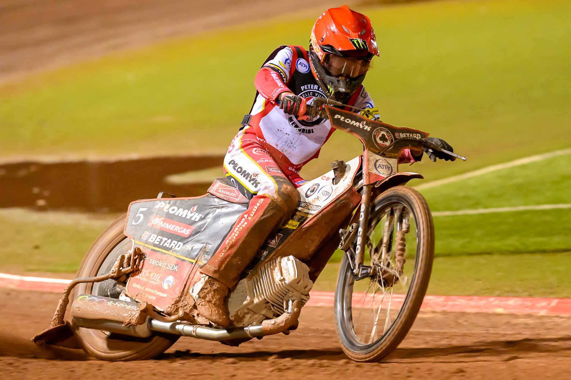 Dan Bewley  in action during the Peter Craven Memorial Trophy at the National Speedway Stadium, Manchester, on Monday 16th March 2026. (Photo: Ian Charles | MI News)