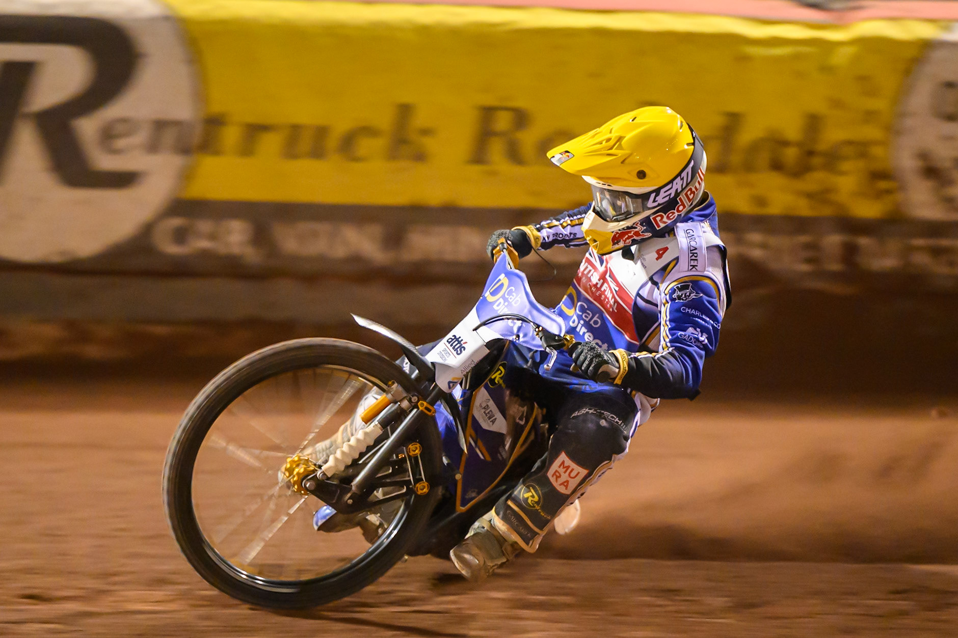 Robert Lambert (4) in action during the Cab Direct British Speedway Championship Final at the National Speedway Stadium, Manchester on Saturday 15th August 2026. (Photo: Ian Charles | MI News)