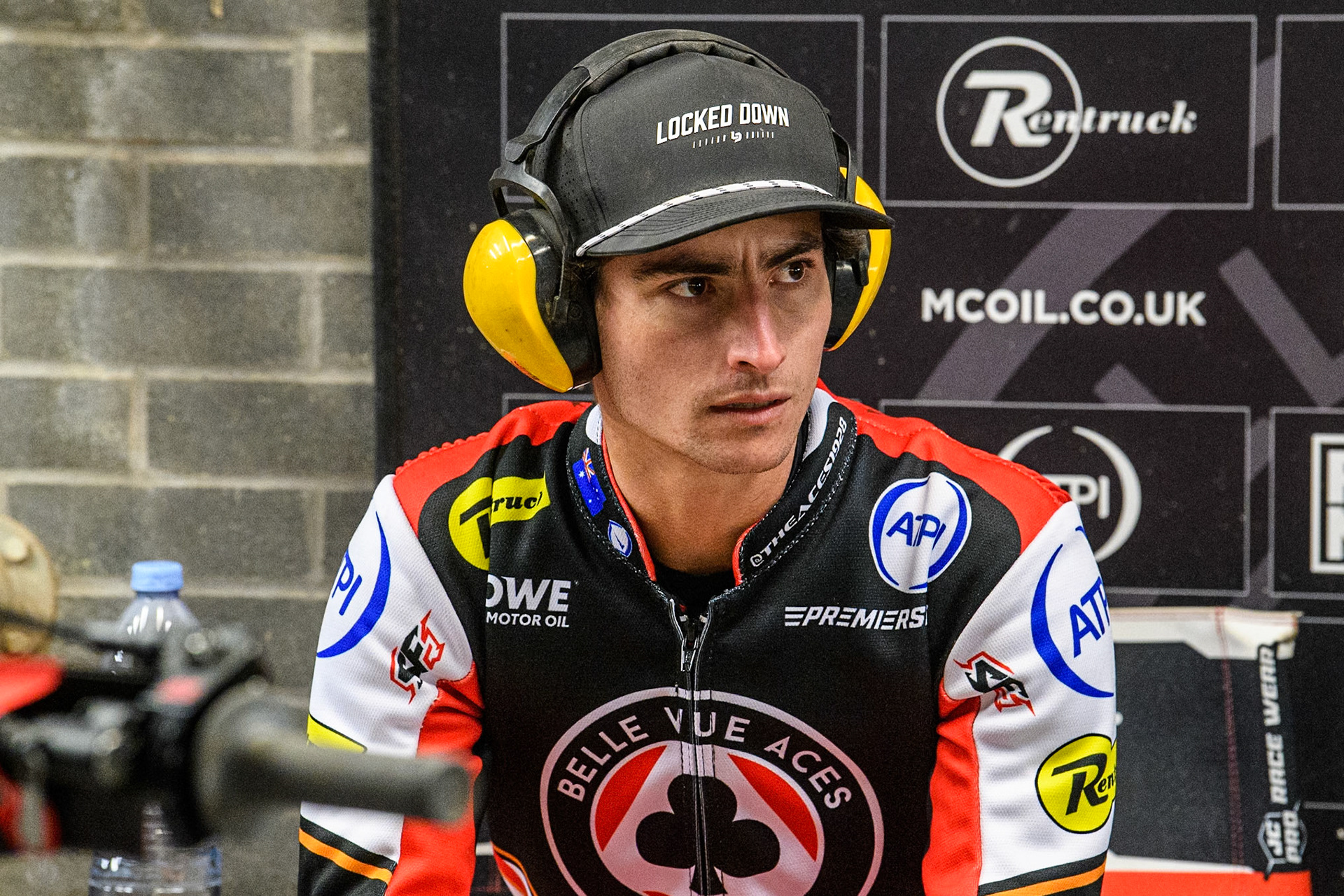 Zach Cook of Belle Vue Aces during the Premiership Cup Quarter Final 1st Leg match between Belle Vue Aces and Ipswich Witches at the National Speedway Stadium, Manchester on Monday 24th March 2025. (Photo: Ian Charles | MI News)