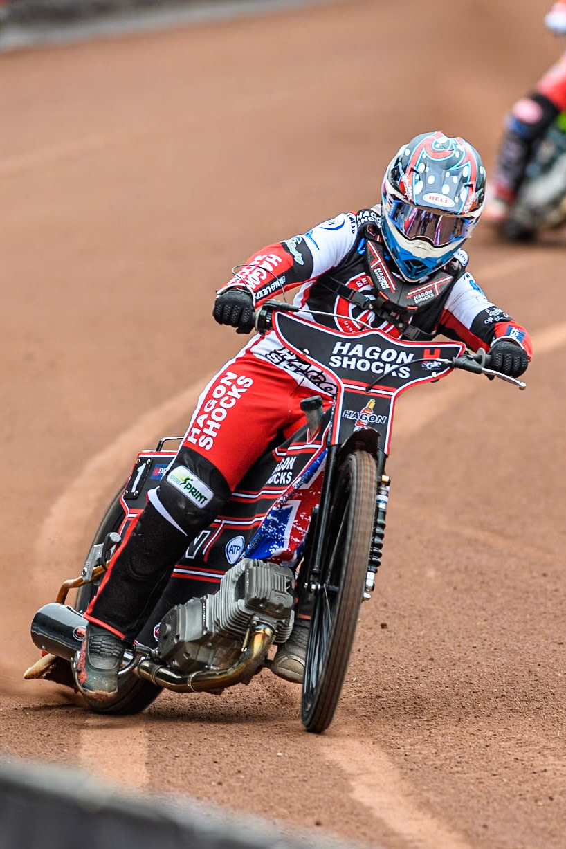 Belle Vue Colts' rider Sam Hagon in action during the Belle Vue Aces Media Day at the National Speedway Stadium, Manchester on Monday 11th March 2024. (Photo: Ian Charles | MI News)