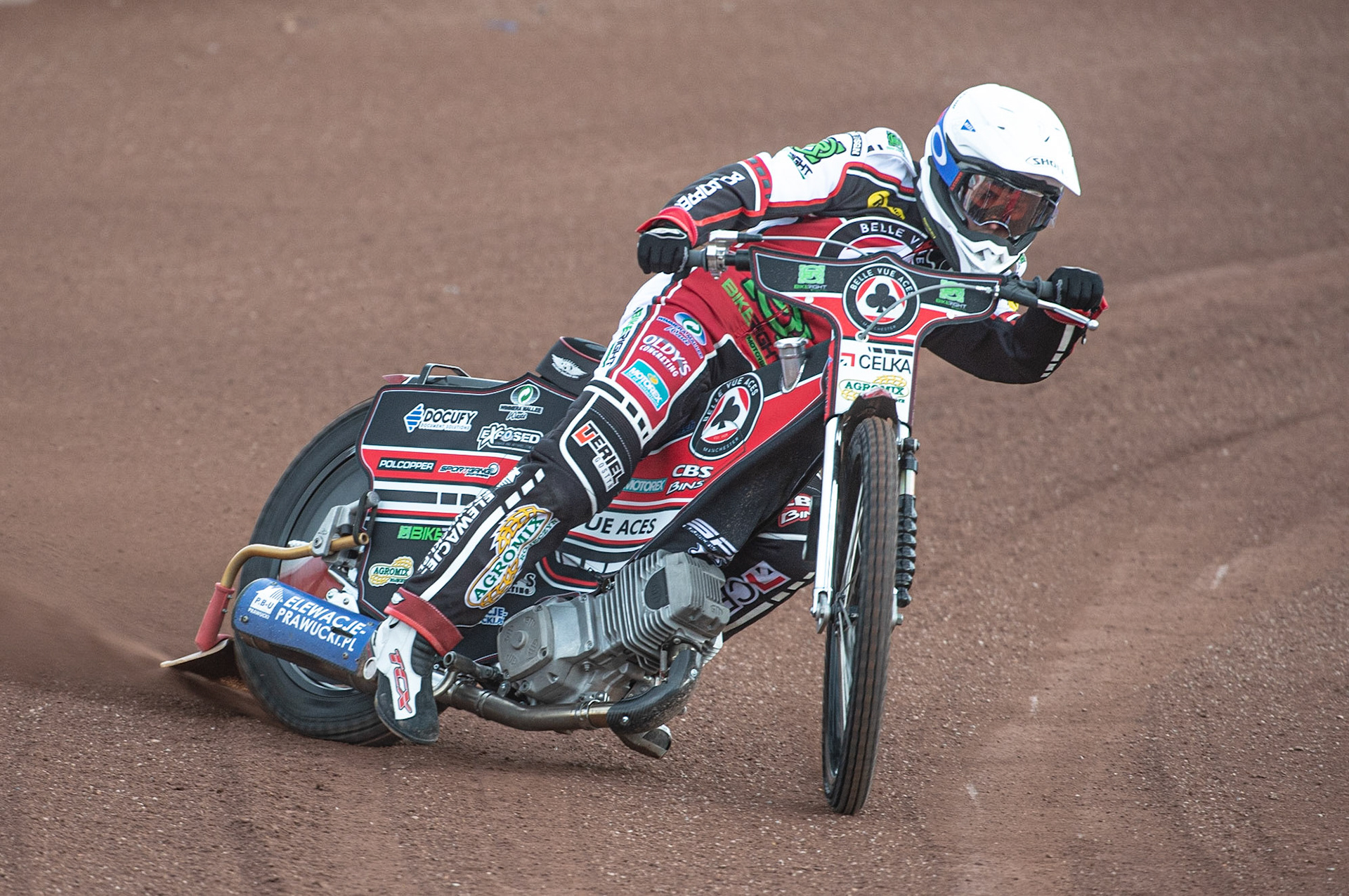MANCHESTER, ENGLAND  - March 12  Jaimon Lidsey of Belle Vue Aces in action   during The Belle Vue Speedway Media Day, at The National Speedway Stadium, Manchester, on Thursday 12 March 2020. (Credit: Ian Charles | MI News)