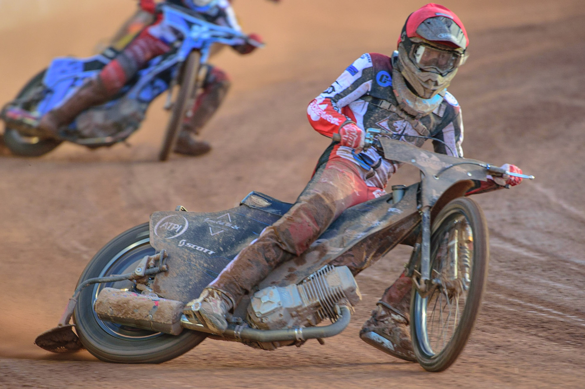 MANCHESTER, UK. MAY 27TH Harry McGurk  in action  for Belle Vue Cool Running Colts  during the National Development League match between Belle Vue Colts and Armadale Devils at the National Speedway Stadium, Manchester on Friday 27th May 2022. (Credit: Ian Charles | MI News)