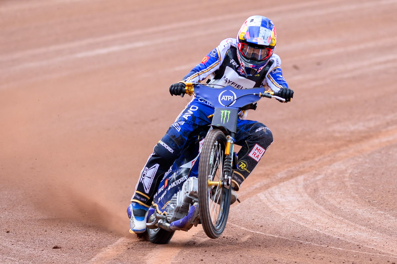 Robert Lambert (505) of Great Britain during practice for the ATPI  FIM Speedway GP of Manchester at the National Speedway Stadium, Manchester on Friday 5th June 2026. (Photo: Ian Charles | MI News)