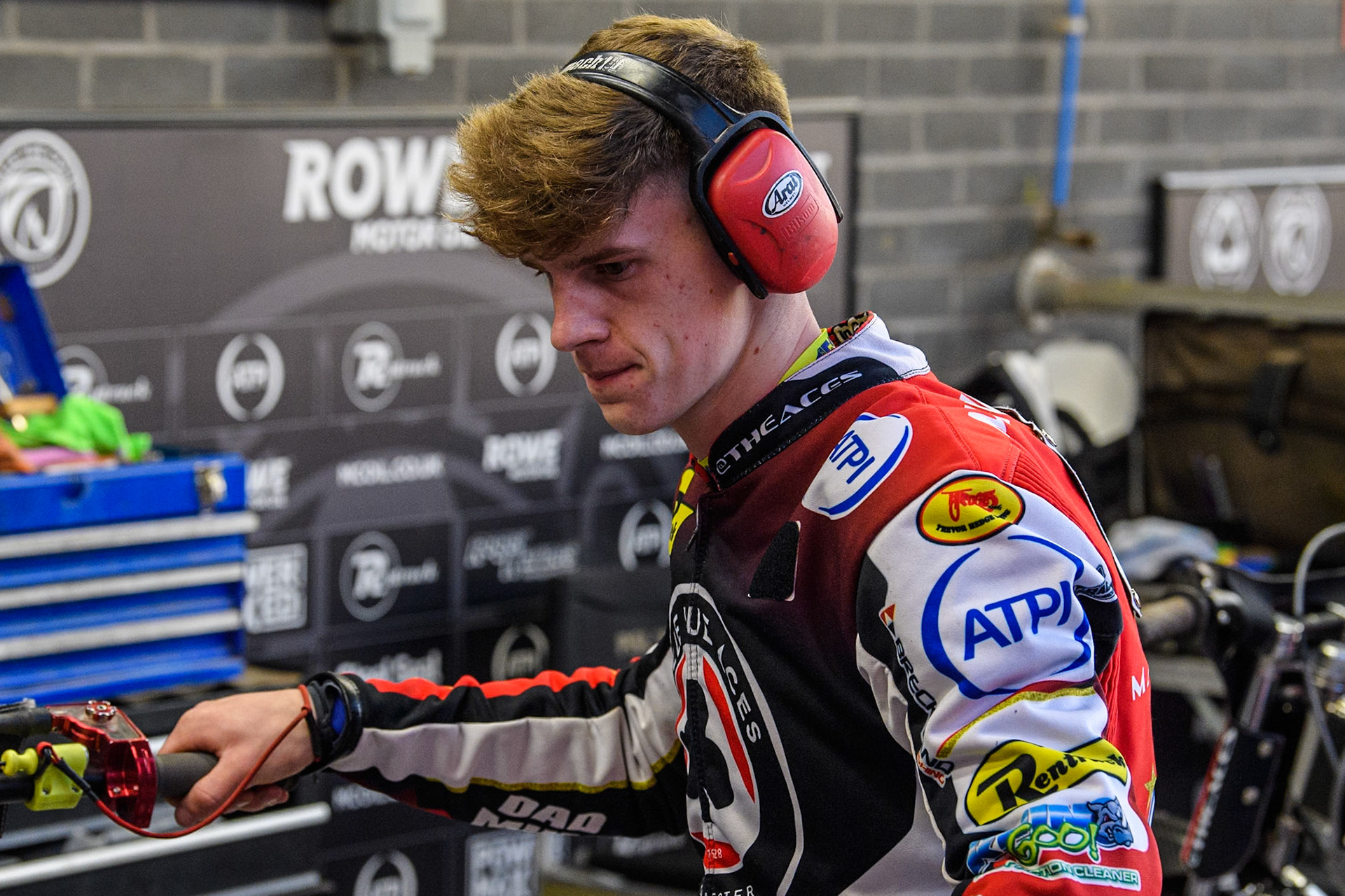 Belle Vue Aces' Jake Mulford  during the Rowe Motor Oil Premiership Play Off Semi Final 2, 1st Leg match between Belle Vue Aces and Sheffield Tigers at the National Speedway Stadium, Manchester on Monday 16th September 2024. (Photo: Ian Charles | MI News)