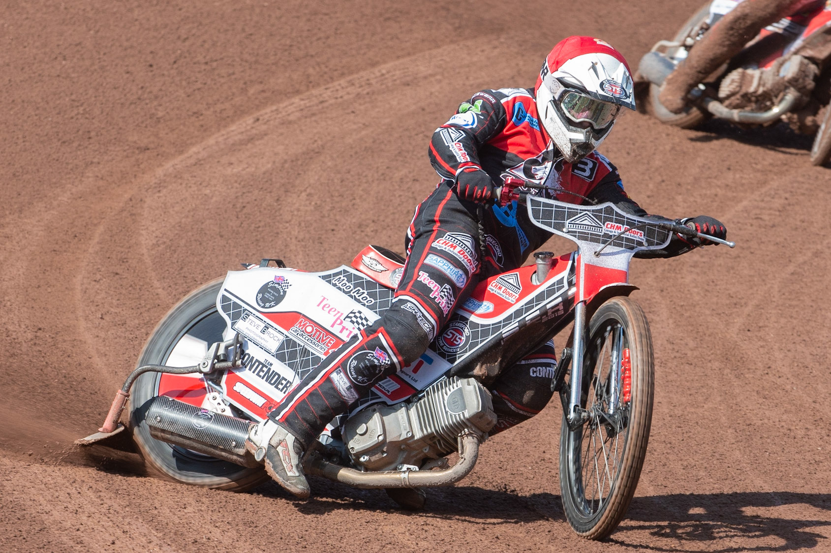 Photo: Ian Charles

Danny Phillips in action 

Belle Vue Colts v Stoke Potters, National League, Belle Vue National Speedway Stadium, Manchester, Friday 19  April  2019