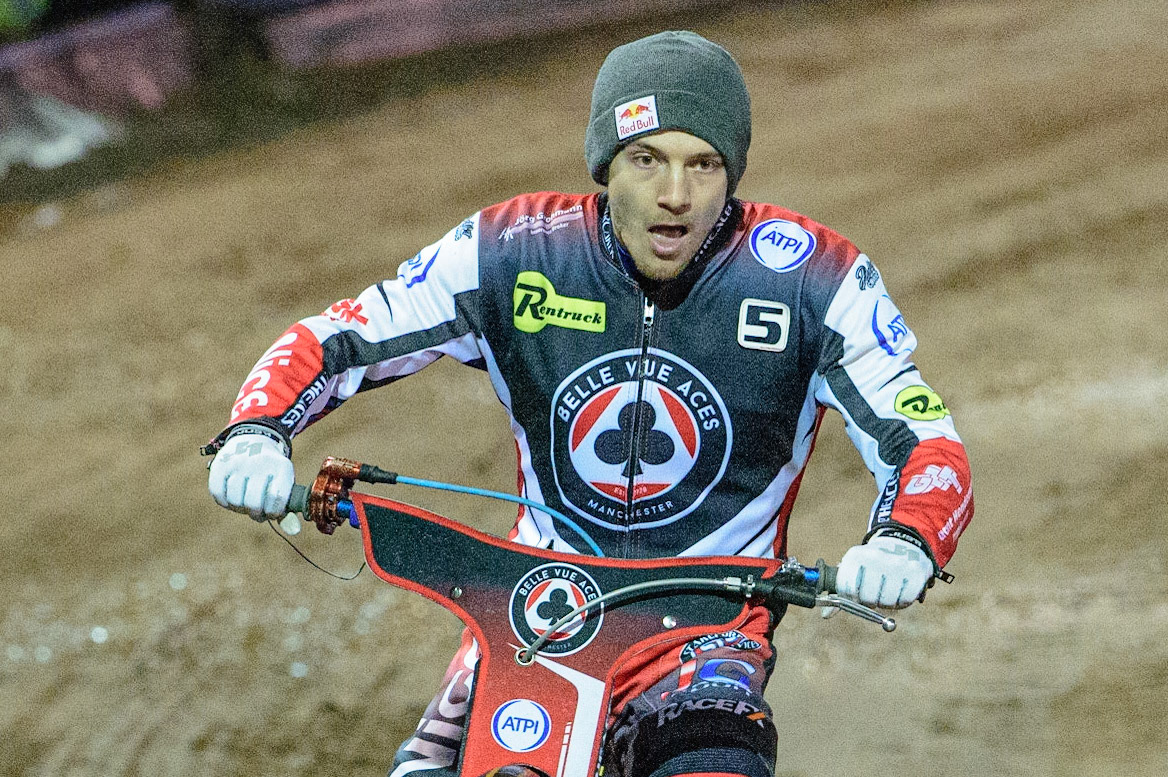 Robert Lambert  on the parade lap during the SGB Premiership Grand Final 2nd Leg between Sheffield Tigers and Belle Vue Aces at Owlerton Stadium, Sheffield on Thursday 13th October 2022. (Credit: Ian Charles | MI News)