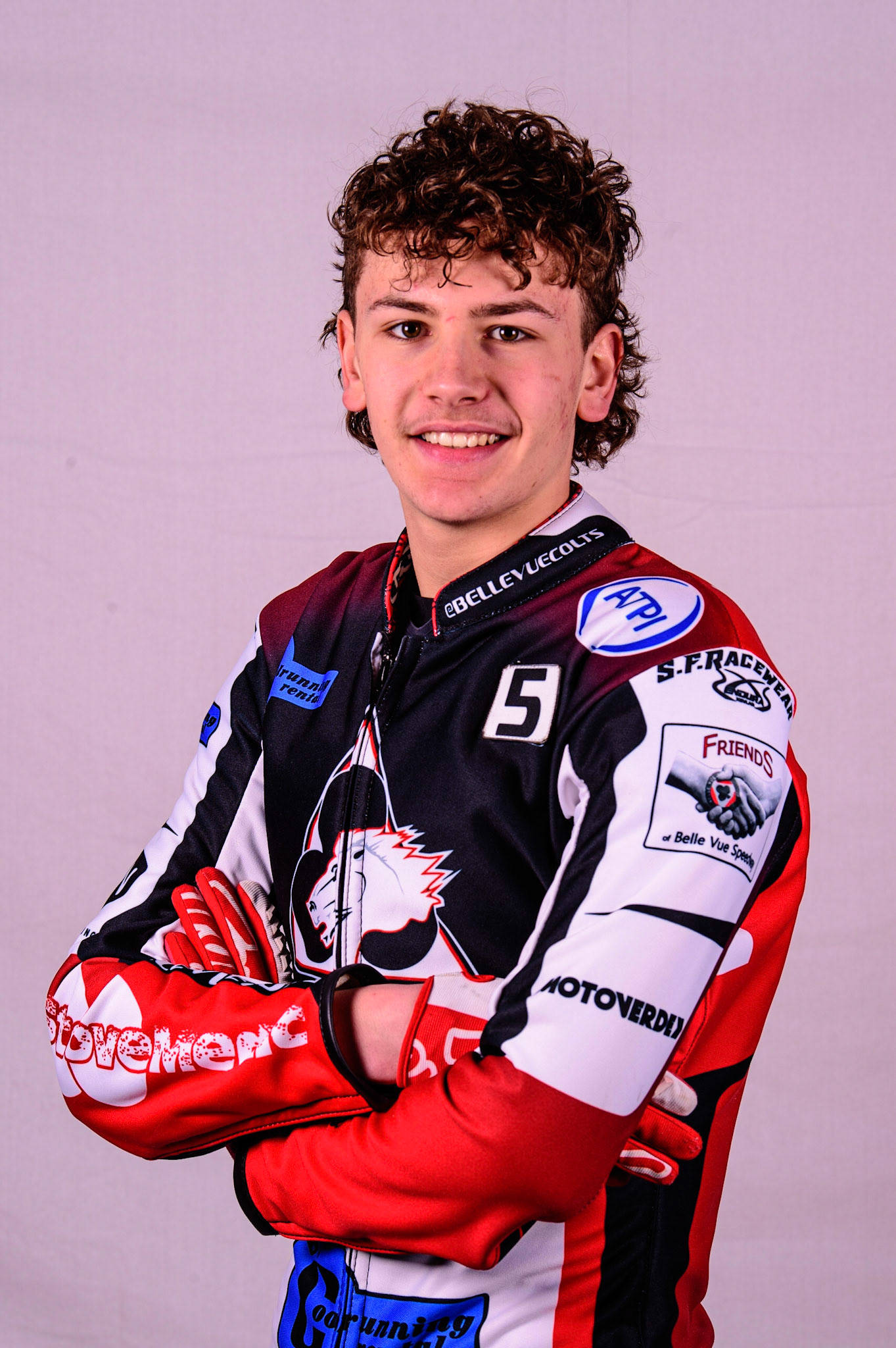 MANCHESTER, UK. MAR 14TH Harry McGurk - Belle Vue 'Cool Running' Colts during the Belle Vue Speedway Media Day at the National Speedway Stadium, Manchester on Monday 14th March 2022. (Credit: Ian Charles | MI News)