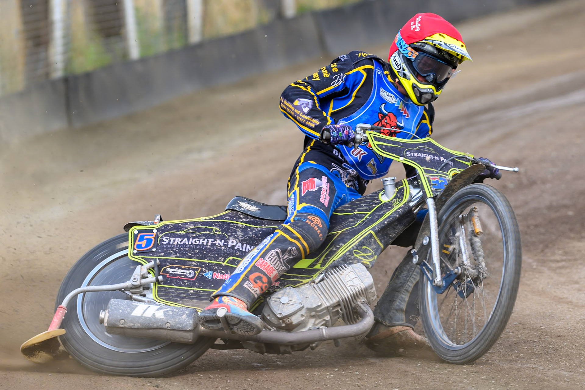 Ben Whalley, Guest Rider for Buxton Bulls in action during the WSRA National Development League match between Buxton Bulls and Oxford Chargers at Hi-Edge Speedway, Buxton on Sunday 2nd August 2026. (Photo: Ian Charles | MI News)