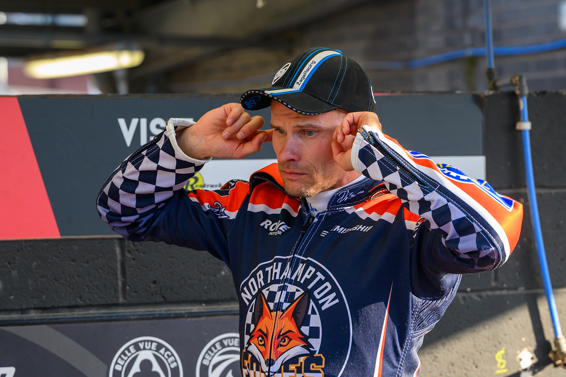 Matej Zagar of Northampton Foxes during the Rowe Motor Oil Premiership match between Belle Vue Aces and Northampton Foxes at the National Speedway Stadium, Manchester on Monday 13th July 2026. (Photo: Ian Charles | MI News)