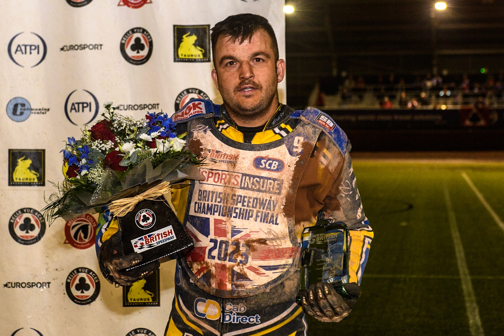 Ben Barker - Third place during the Sports Insure British Speedway Final at the National Speedway Stadium, Manchester on Monday 14th August 2023. (Photo: Ian Charles | MI News)