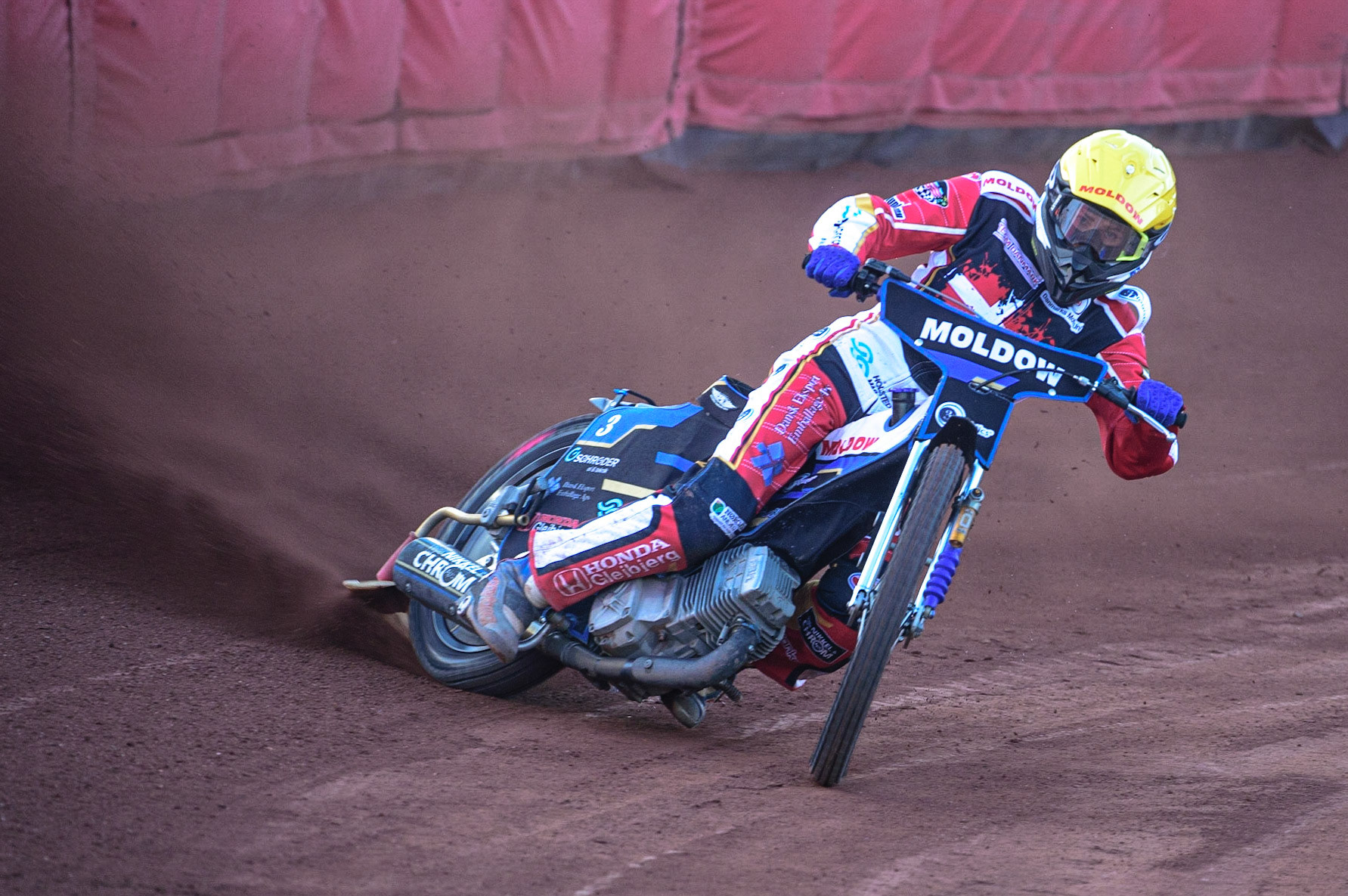 Rasmus Jensen (Denmark) in action  during the FIM Speedway Grand Prix Challenge at the Peugeot Ashfield Stadium, Glasgow on Saturday 20th August 2022. (Credit: Ian Charles | MI News)