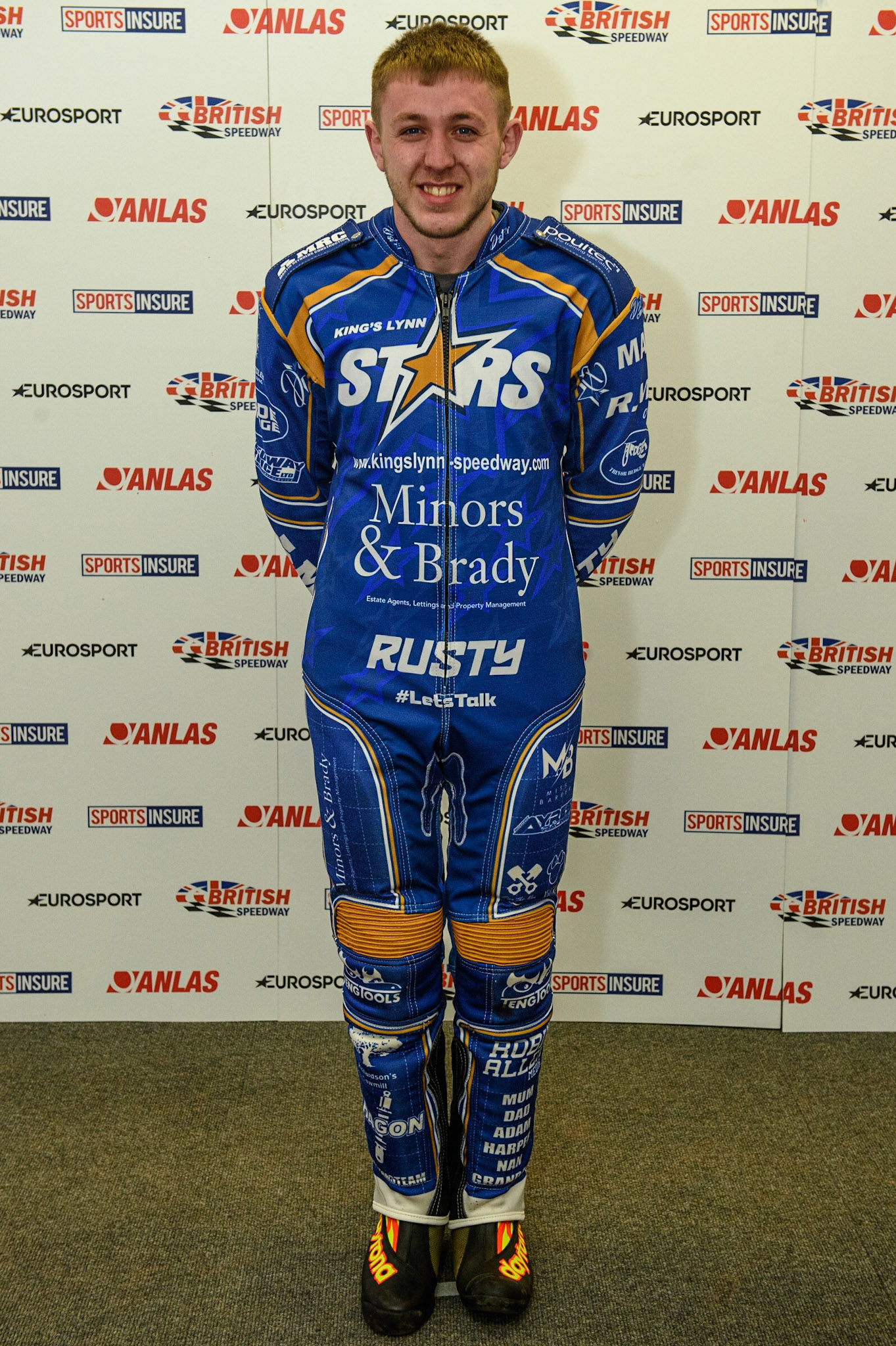 Photo: Ian CharlesRyan Kinsley,  Rising Star of Kings Lynn Stars Discovery Networks Eurosport Speedway Season Launch, National Speedway Stadium, Manchester Wednesday  12  May  2021
