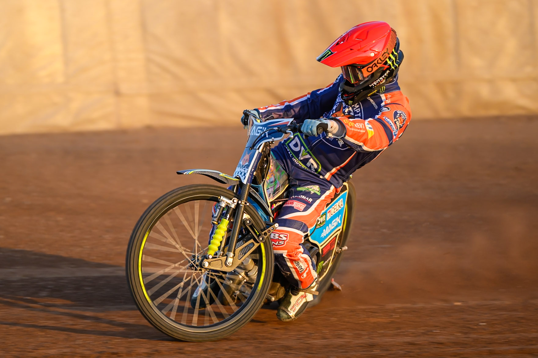 Jaimon Lidsey of Northampton Foxes  in action during the Rowe Motor Oil Premiership match between Northampton Foxes and Belle Vue Aces at Northampton International Shaleway, Northampton on Thursday 13th August 2026. (Photo: Ian Charles | MI News)