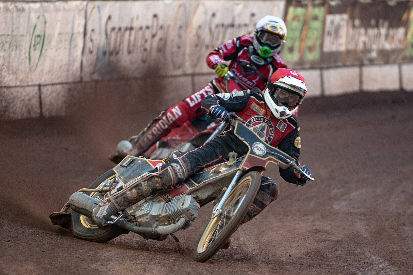 Photo by Ian Charles:

Max Fricke  (Red) leads Hans Andersen (White)

Belle Vue Aces v Peterborough Panthers, British Speedway Premiership, National Speedway Stadium, Manchester, Monday, 29, April, 2019