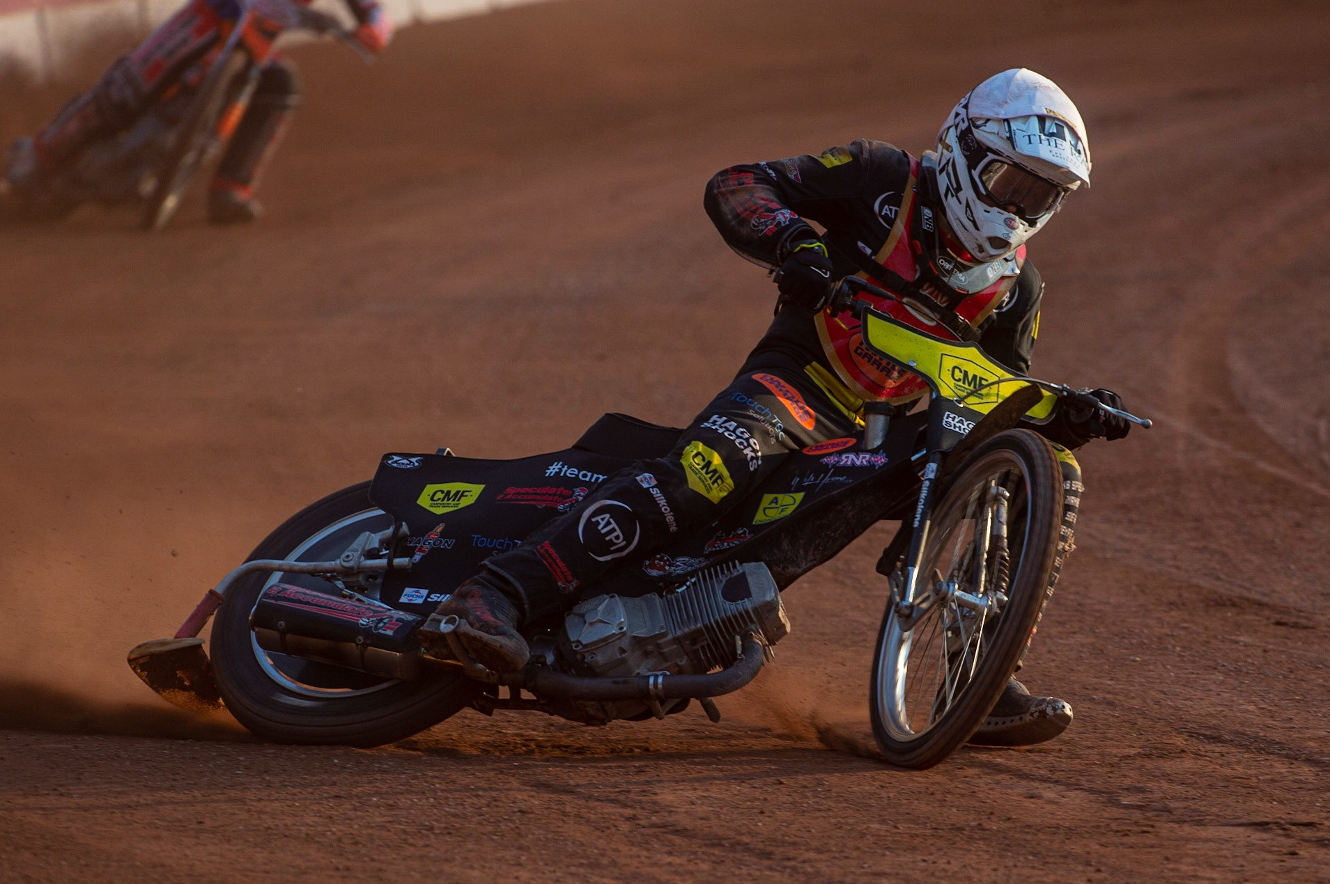 MANCHESTER, UK. JULY 2ND  Daniel Gilkes  in action  for the Kent Iwade Garage Royals during the National Development League match between Belle Vue Colts and Kent Royals at the National Speedway Stadium, Manchester on Friday 2nd July 2021. (Credit: Ian Charles | MI News)