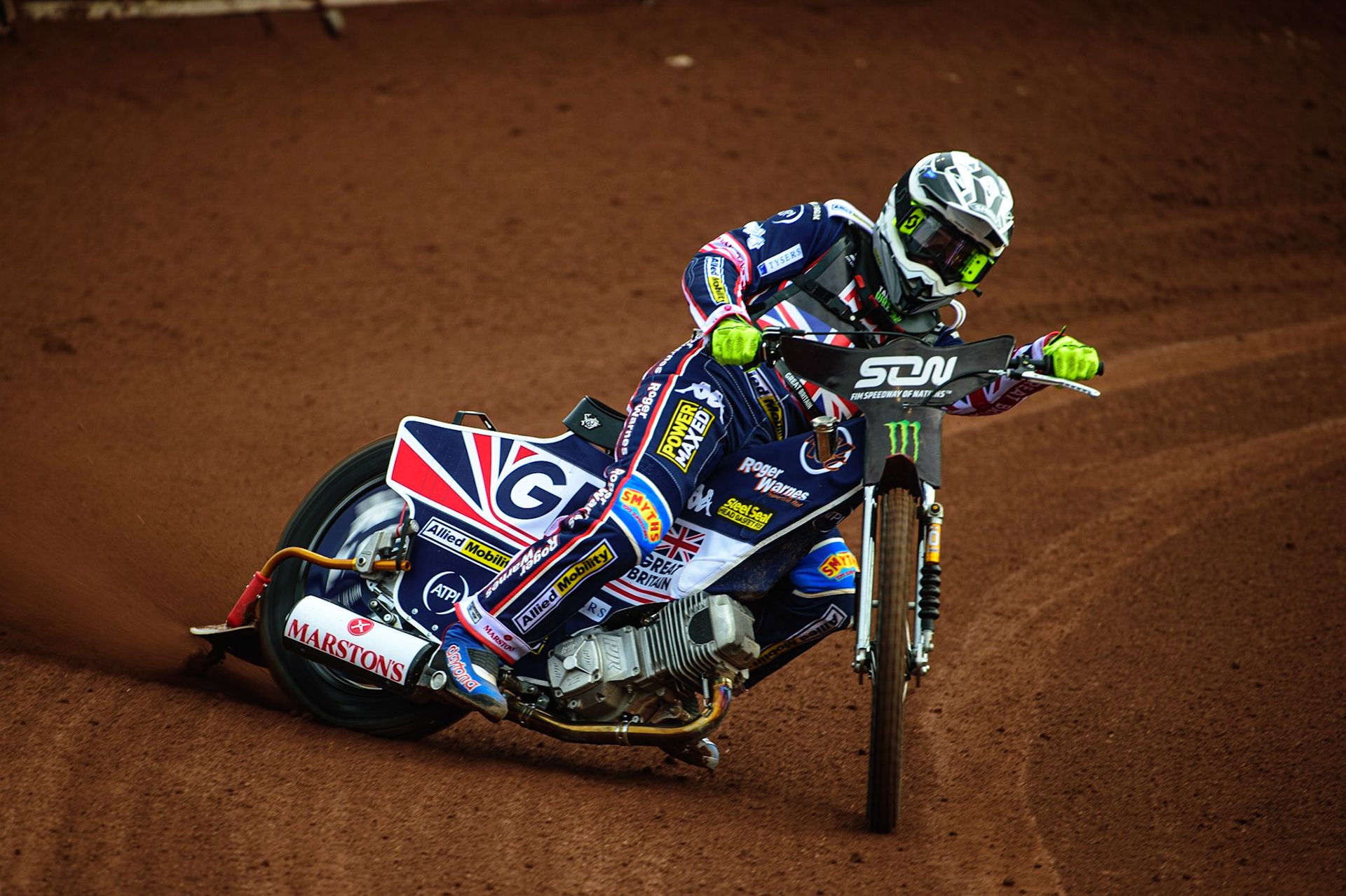 MANCHESTER, UK. OCT 16TH Tom Brennan of Great Britain Practices during the Monster Energy FIM Speedway of Nations at the National Speedway Stadium, Manchester on Saturday  16th October 2021. (Credit: Ian Charles | MI News)