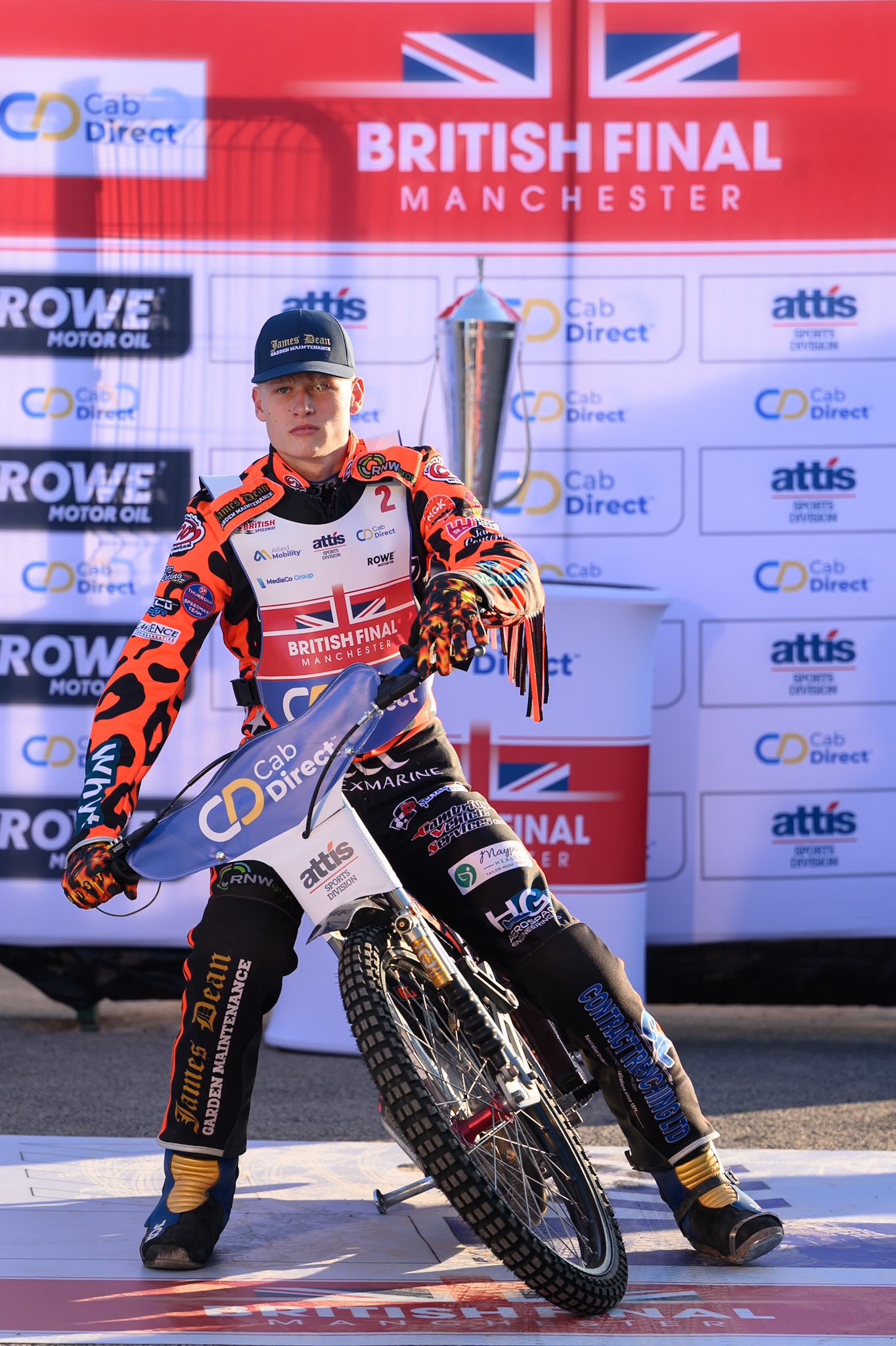 Cooper Rushen (2) during the Cab Direct British Speedway Championship Final at the National Speedway Stadium, Manchester on Saturday 15th August 2026. (Photo: Ian Charles | MI News)