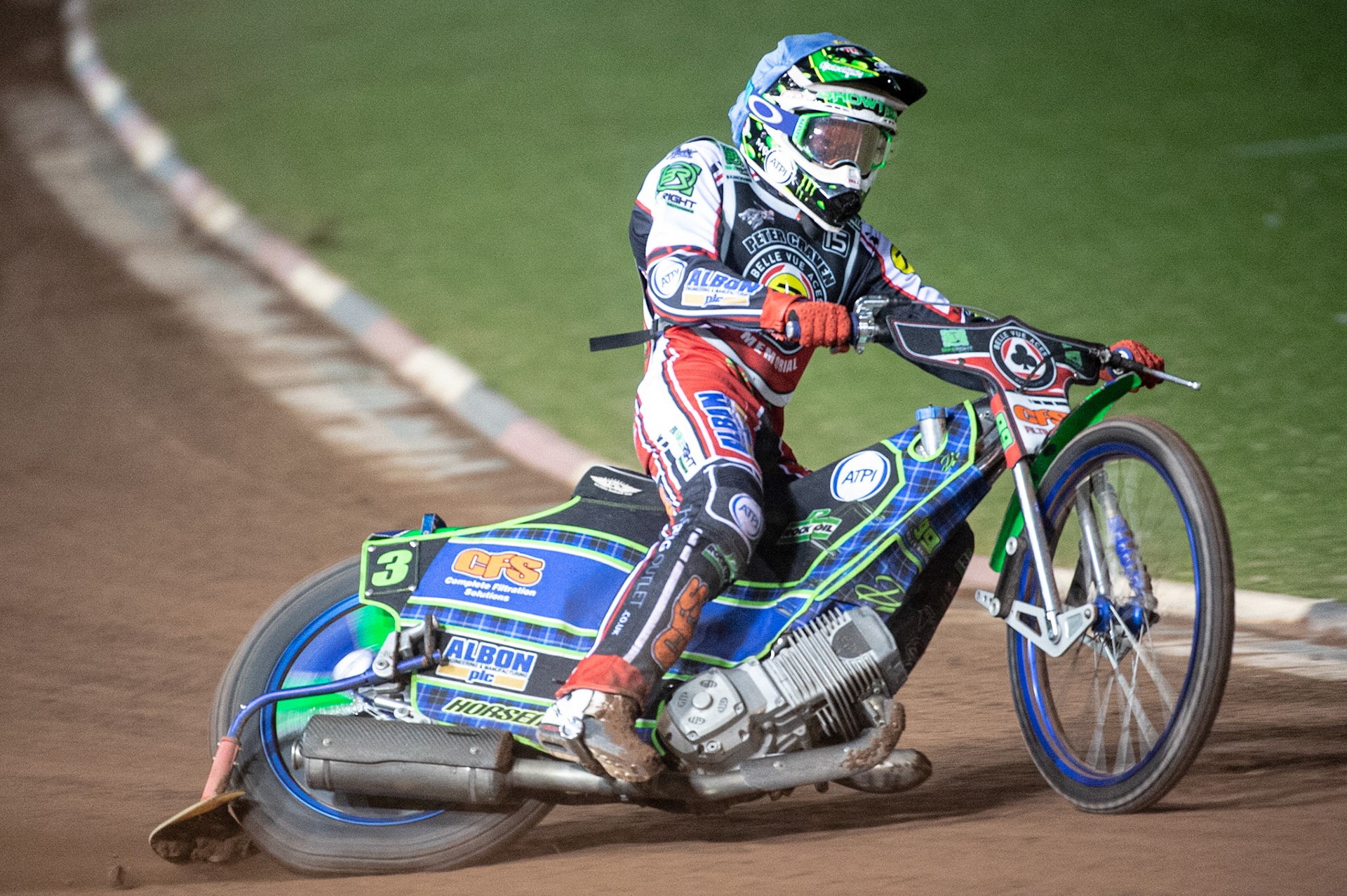 Photo: Ian CharlesDan Bewley in action Peter Craven Memorial Trophy, National Speedway Stadium, Manchester Thursday  22  October  2020