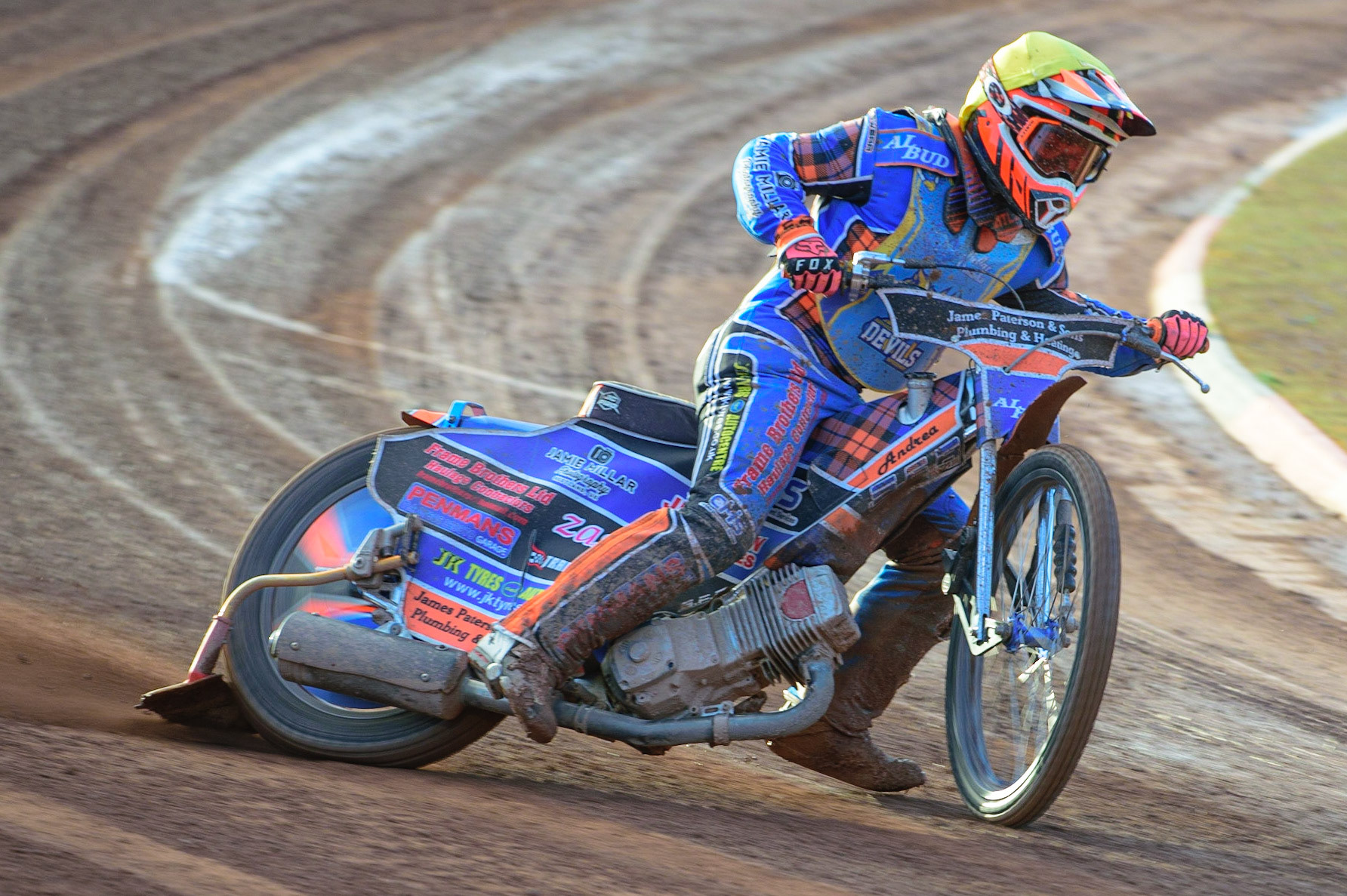 MANCHESTER, UK. MAY 27TH Lewis Millar  in action  for Armadale Stellar Devils  during the National Development League match between Belle Vue Colts and Armadale Devils at the National Speedway Stadium, Manchester on Friday 27th May 2022. (Credit: Ian Charles | MI News)