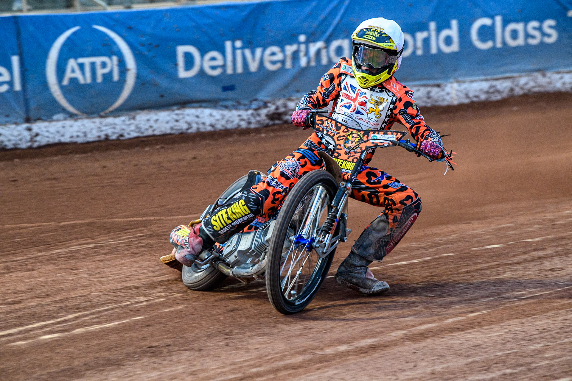 Cooper Rushen (250cc) in action during the British Youth 250cc Championships at the National Speedway Stadium, Manchester on Friday 30th August 2024. (Photo: Ian Charles | MI News)