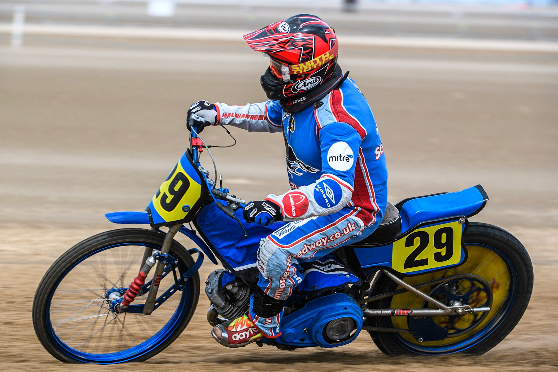 Mark Wrathall (29) in practice during the Fylde ACU British Sand Racing Masters Championship at  St Annes on Sea, Lancashire on Sunday 30th July 2023. (Photo: Ian Charles | MI News)