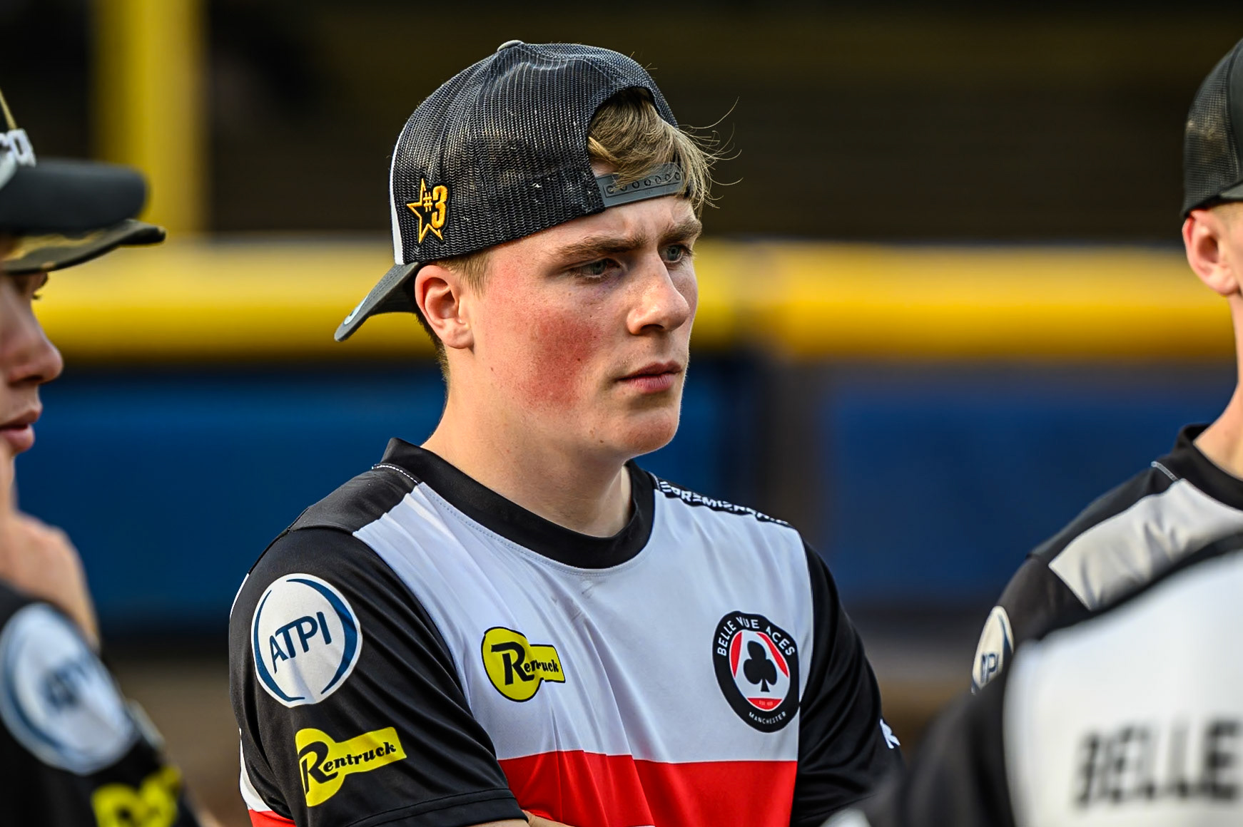 Norick Blodorn of Belle Vue Aces during the Rowe Motor Oil Premiership match between Sheffield Tigers and Belle Vue Aces at Owlerton Stadium, Sheffield on Monday 11th August 2025. (Photo: Ian Charles | MI News)