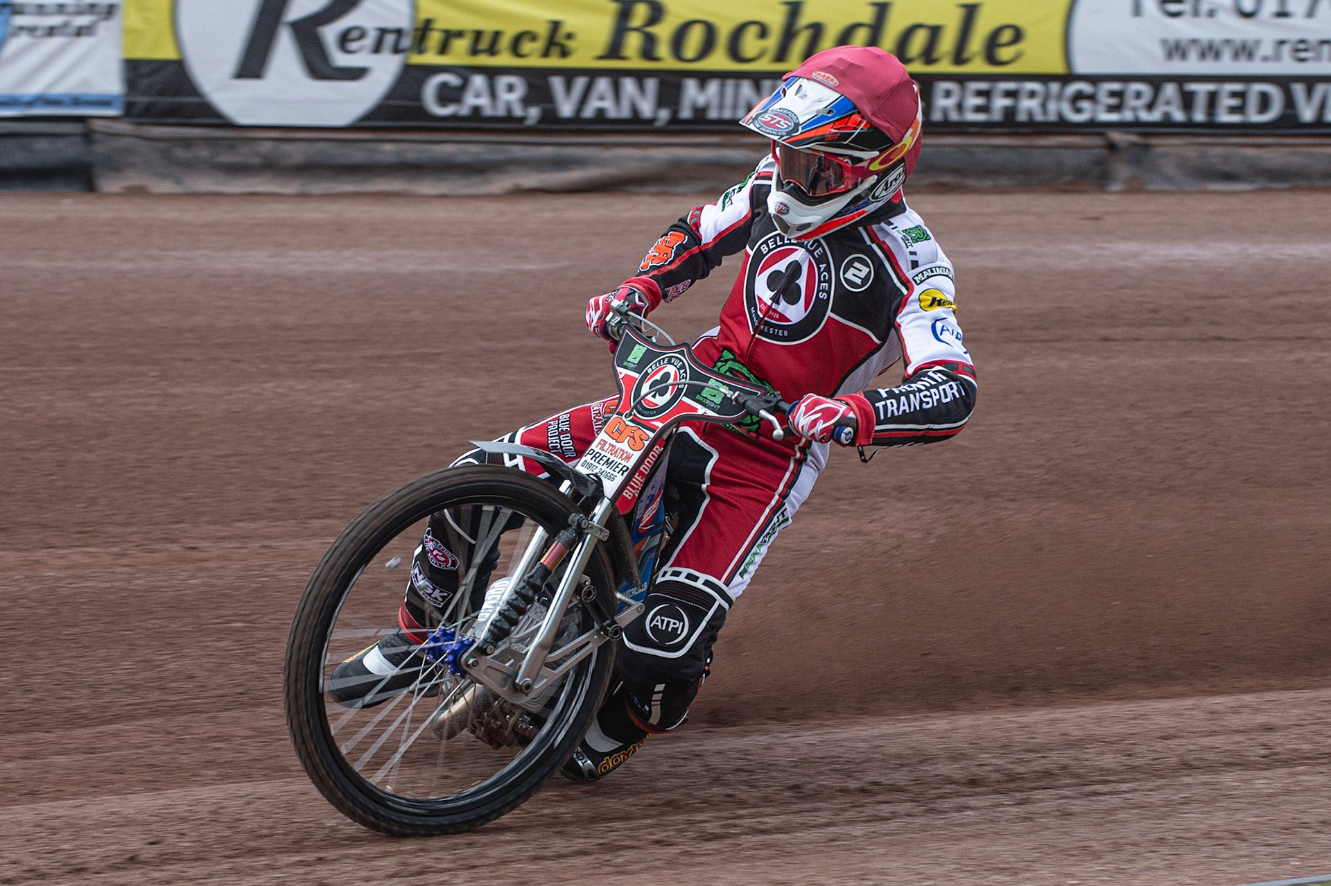 MANCHESTER, ENGLAND  - March 12  Steve Worrall of Belle Vue Aces in action   during The Belle Vue Speedway Media Day, at The National Speedway Stadium, Manchester, on Thursday 12 March 2020. (Credit: Ian Charles | MI News)