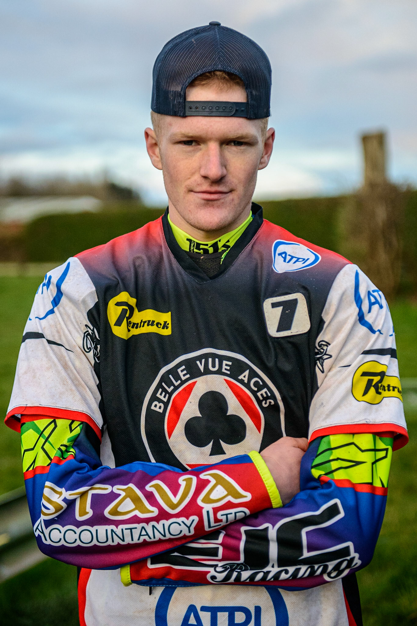 Anders Rowe  - guesting for Belle Vue ‘ATPI’ Aces during the SGB Premiership Knock Out Cup Quarter Final 1st Leg between Wolverhampton Wolves and Belle Vue Aces at Monmore Green Stadium, Wolverhampton on Monday 10th April 2023. (Photo: Ian Charles | MI News)