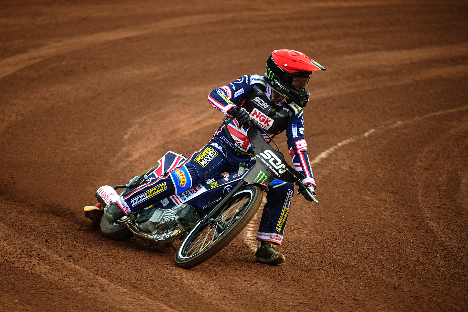 MANCHESTER, UK. OCT 16TH Tai Woffinden of Great Britain Practices during the Monster Energy FIM Speedway of Nations at the National Speedway Stadium, Manchester on Saturday  16th October 2021. (Credit: Ian Charles | MI News)