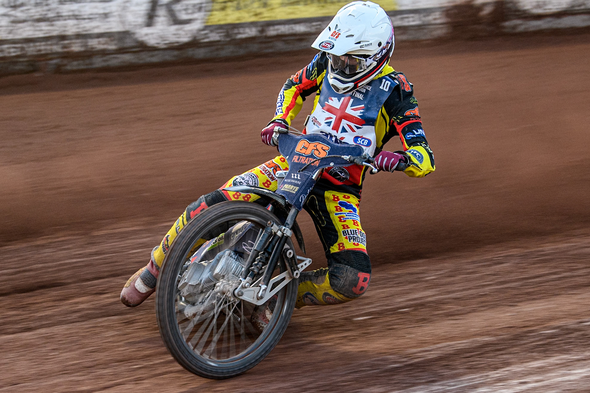 Steve Worrall in action during the Attis Insurance Sports Division British Speedway Championship Final at the National Speedway Stadium, Manchester on Saturday 8th June 2024. (Photo: Ian Charles | MI News)