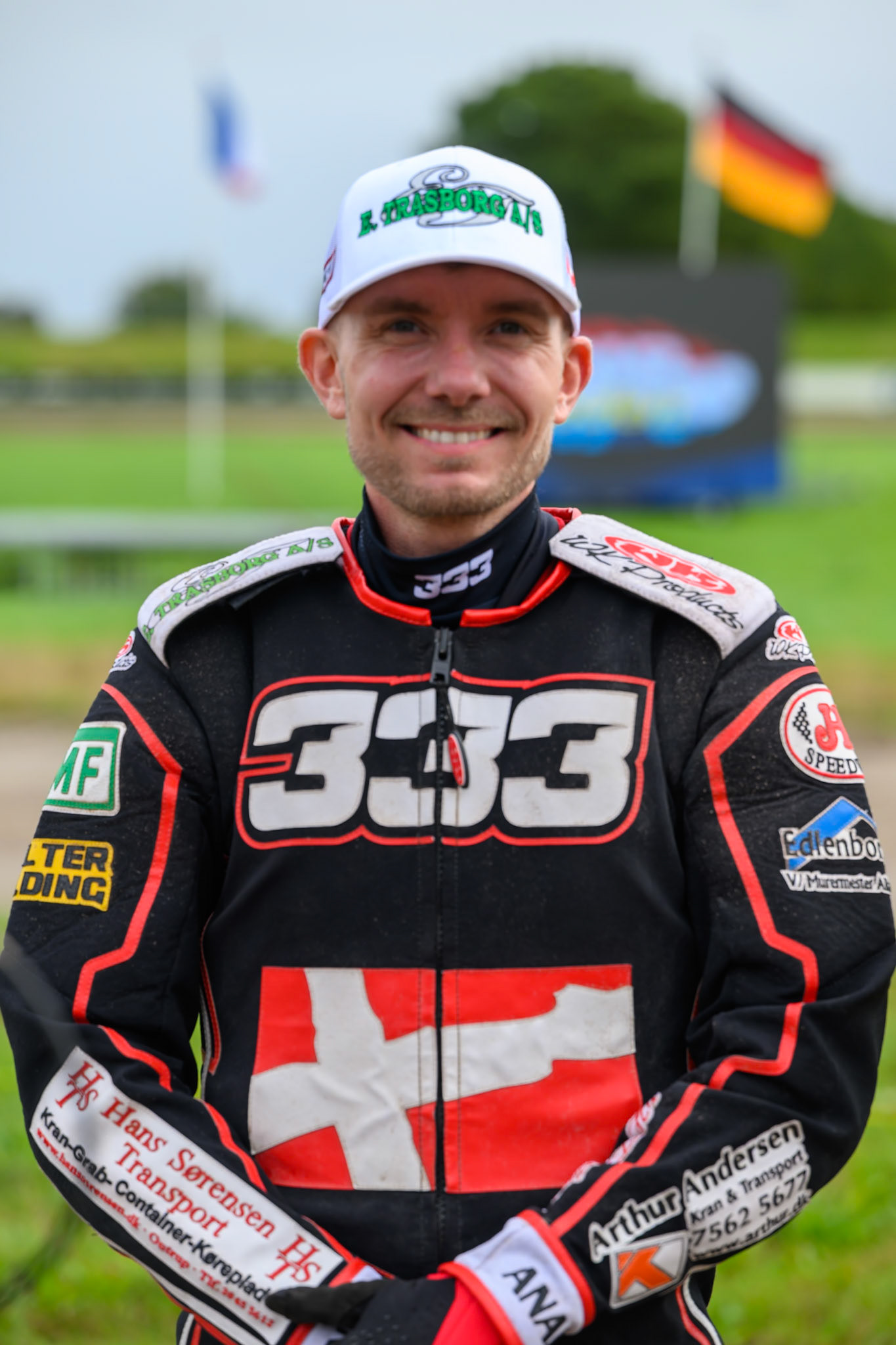 Kenneth Kruse Hansen (333) of Denmark during the FIM Long Track World Championship Final 4, at the Speed Centre Roden, Netherlands on Sunday 21st September 2025. (Photo: Ian Charles | MI News)during the FIM Long Track World Championship Final 4, at the Speed Centre, Roden on Sunday 21st September 2025. (Photo: Ian Charles | MI News)