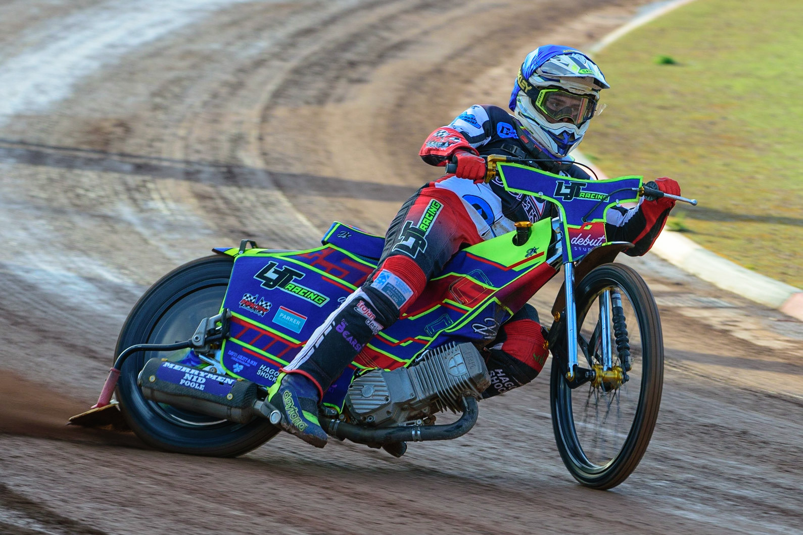 MANCHESTER, UK. MAY 27TH  Nathan Ablitt in action for Belle Vue Cool Running Colts during the National Development League match between Belle Vue Colts and Armadale Devils at the National Speedway Stadium, Manchester on Friday 27th May 2022. (Credit: Ian Charles | MI News)
