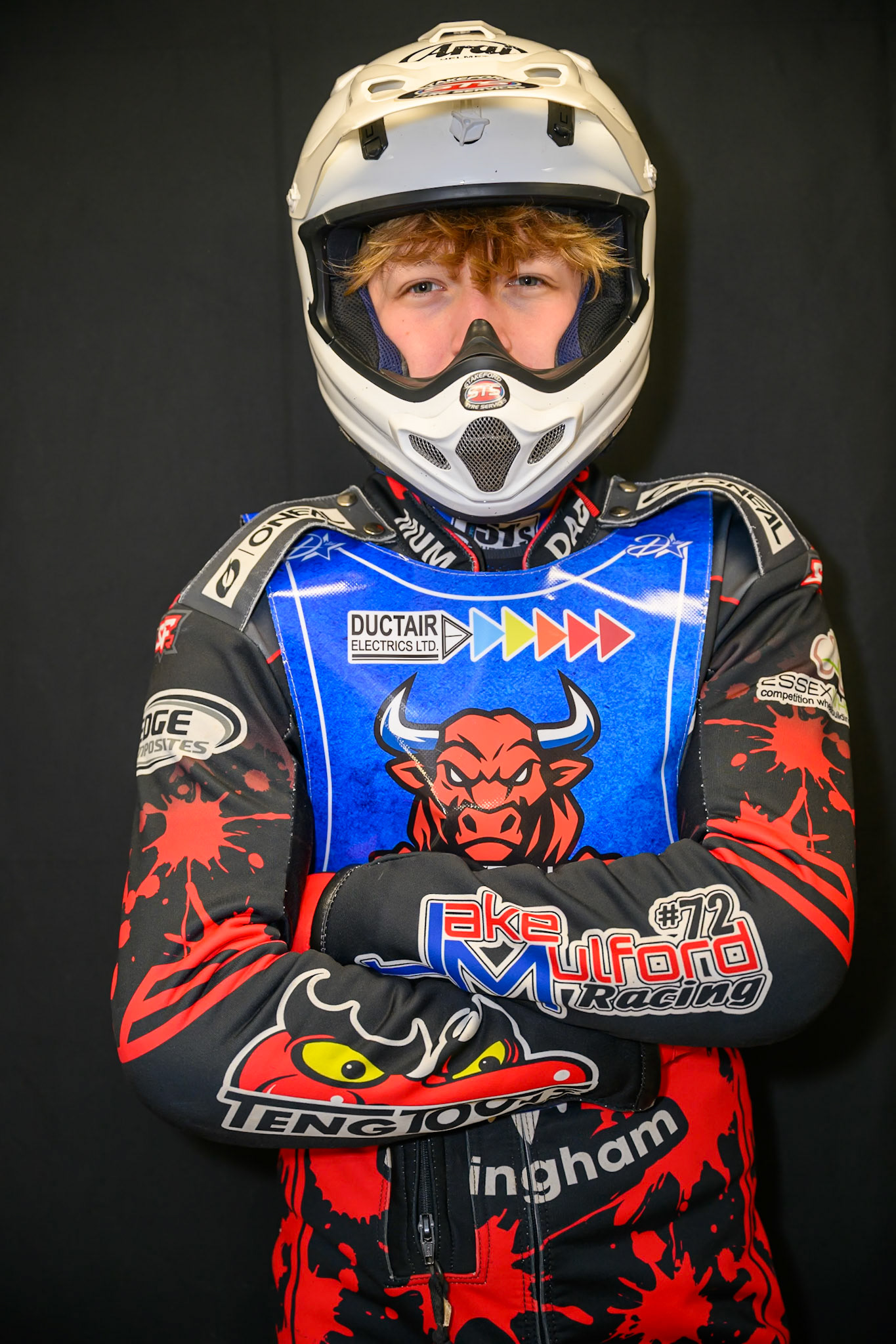 Dylan Huthwaite during Buxton Bulls Press and Practice at Hi-Edge Speedway, Buxton on Monday 30th March 2026. (Photo: Ian Charles | MI News)