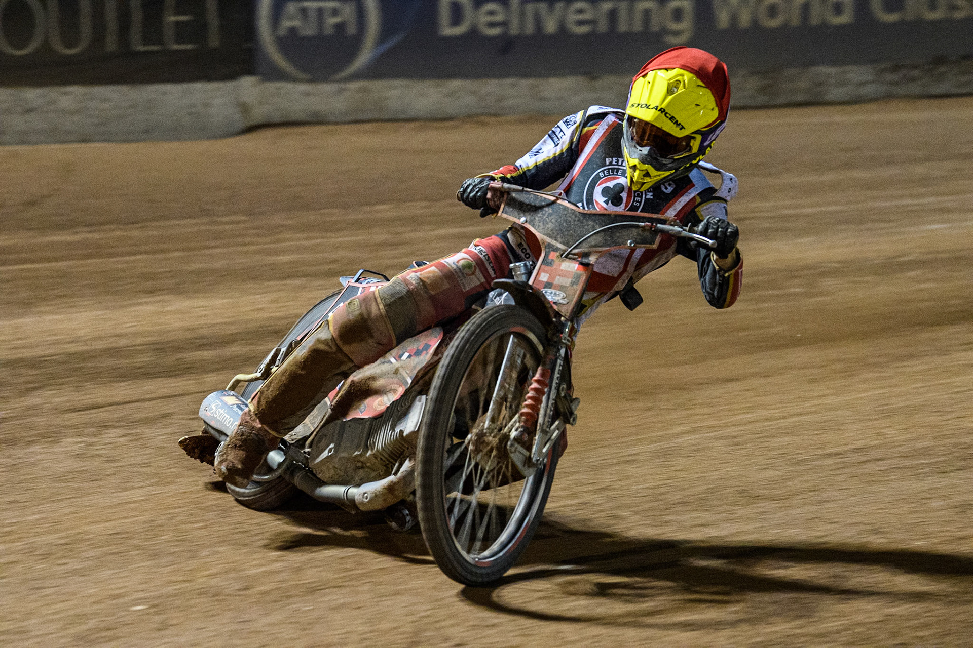Poland's Patryk Wojdylo in action during the Peter Craven Memorial Trophy meeting at the National Speedway Stadium, Manchester on Monday 18th March 2024. (Photo: Ian Charles | MI News)