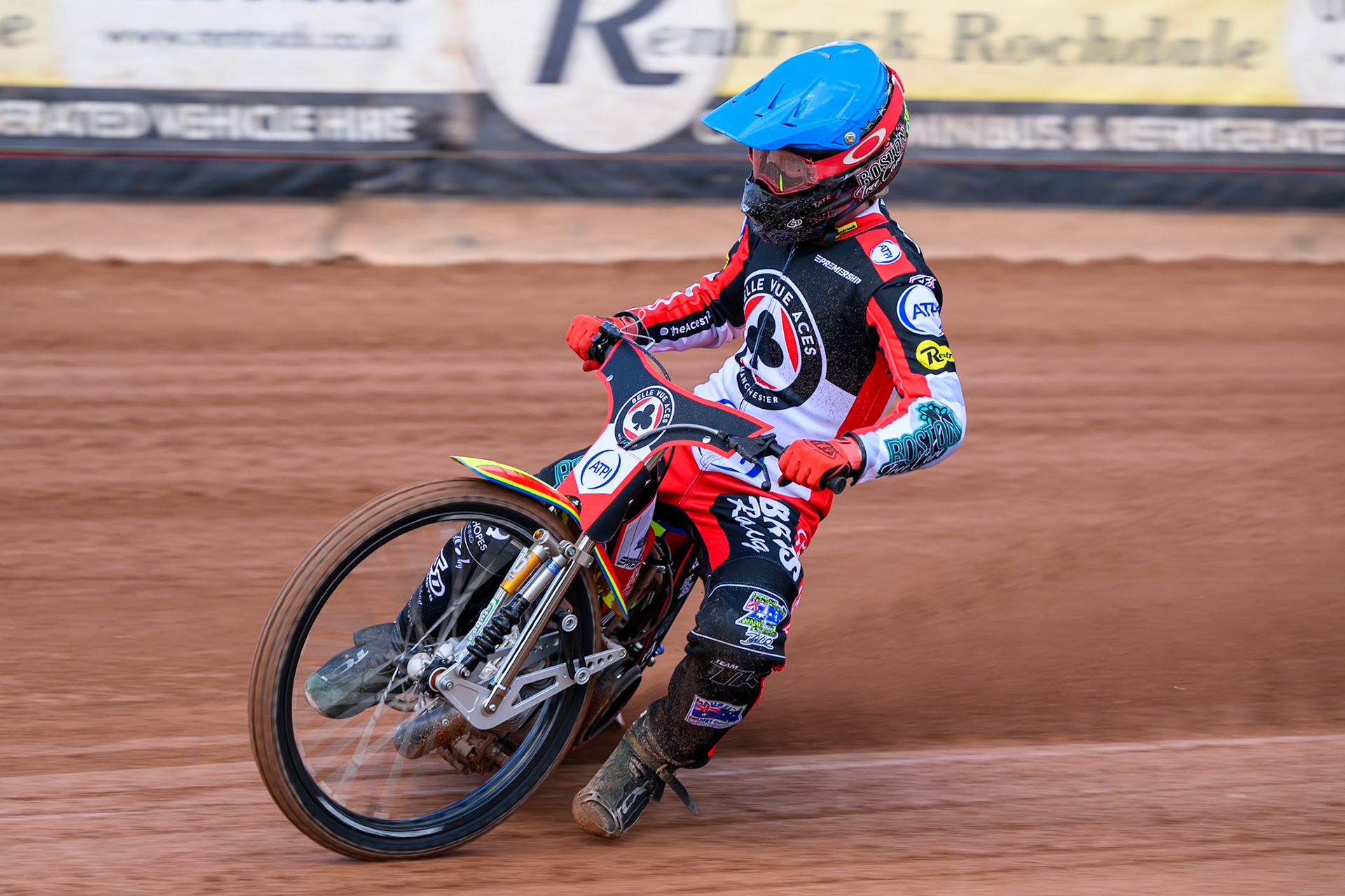 Tate Zischke of Belle Vue Aces in action during the Belle Vue Aces Media Day at the National Speedway Stadium, Manchester on Wednesday 11th March 2026. (Photo: Ian Charles | MI News)