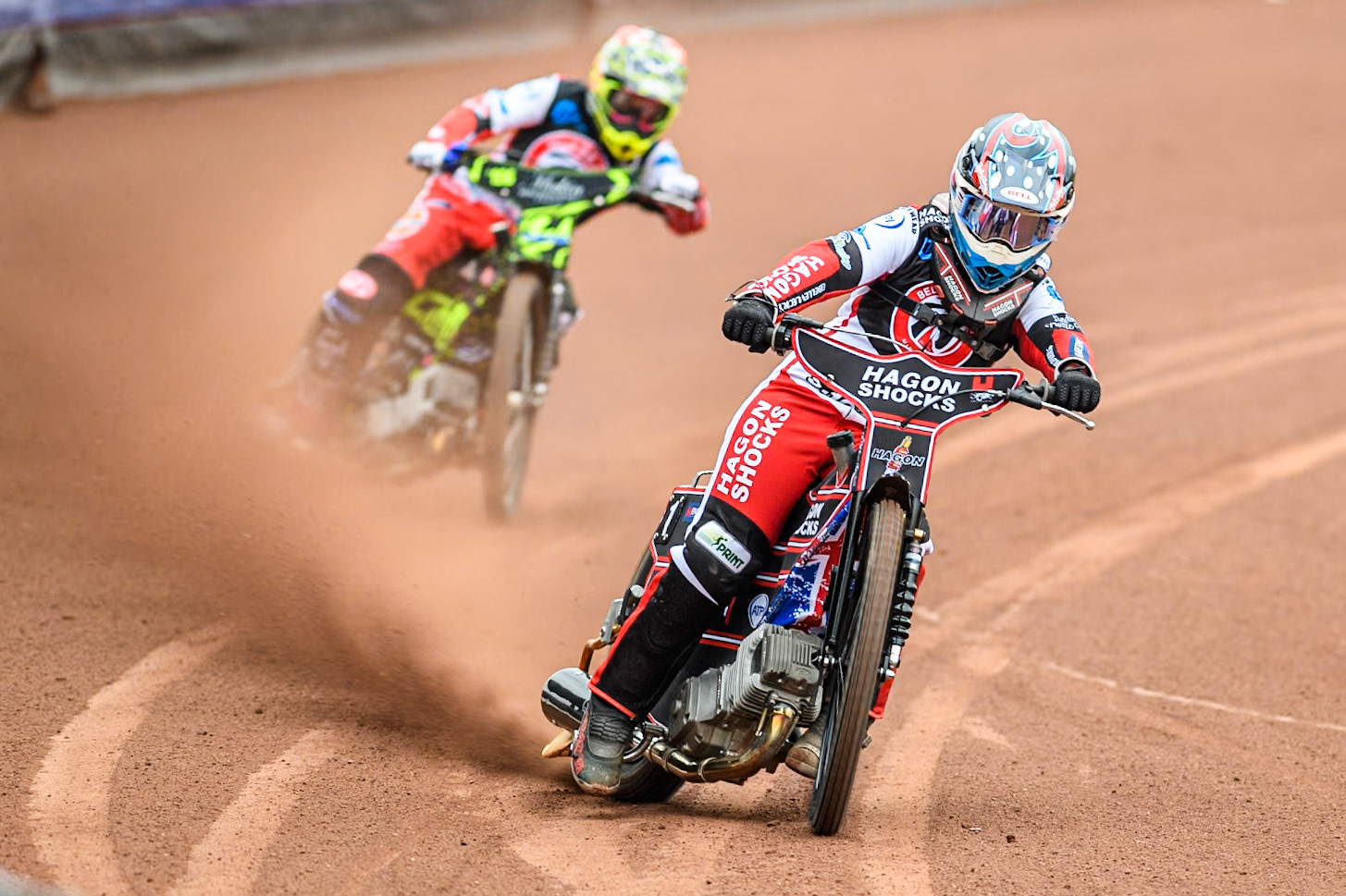 Belle Vue Colts' rider Sam Hagon in action during the Belle Vue Aces Media Day at the National Speedway Stadium, Manchester on Monday 11th March 2024. (Photo: Ian Charles | MI News)