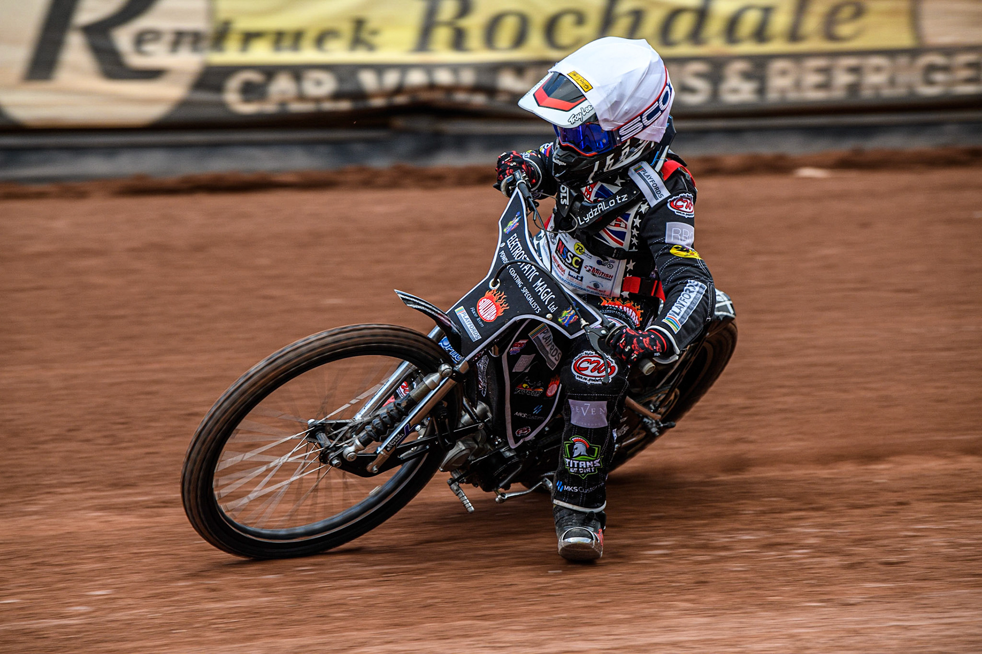 Emerson Betty  in action  during the British Youth Championships at the National Speedway Stadium, Manchester on Friday 12th May 2023. (Photo: Ian Charles | MI News)