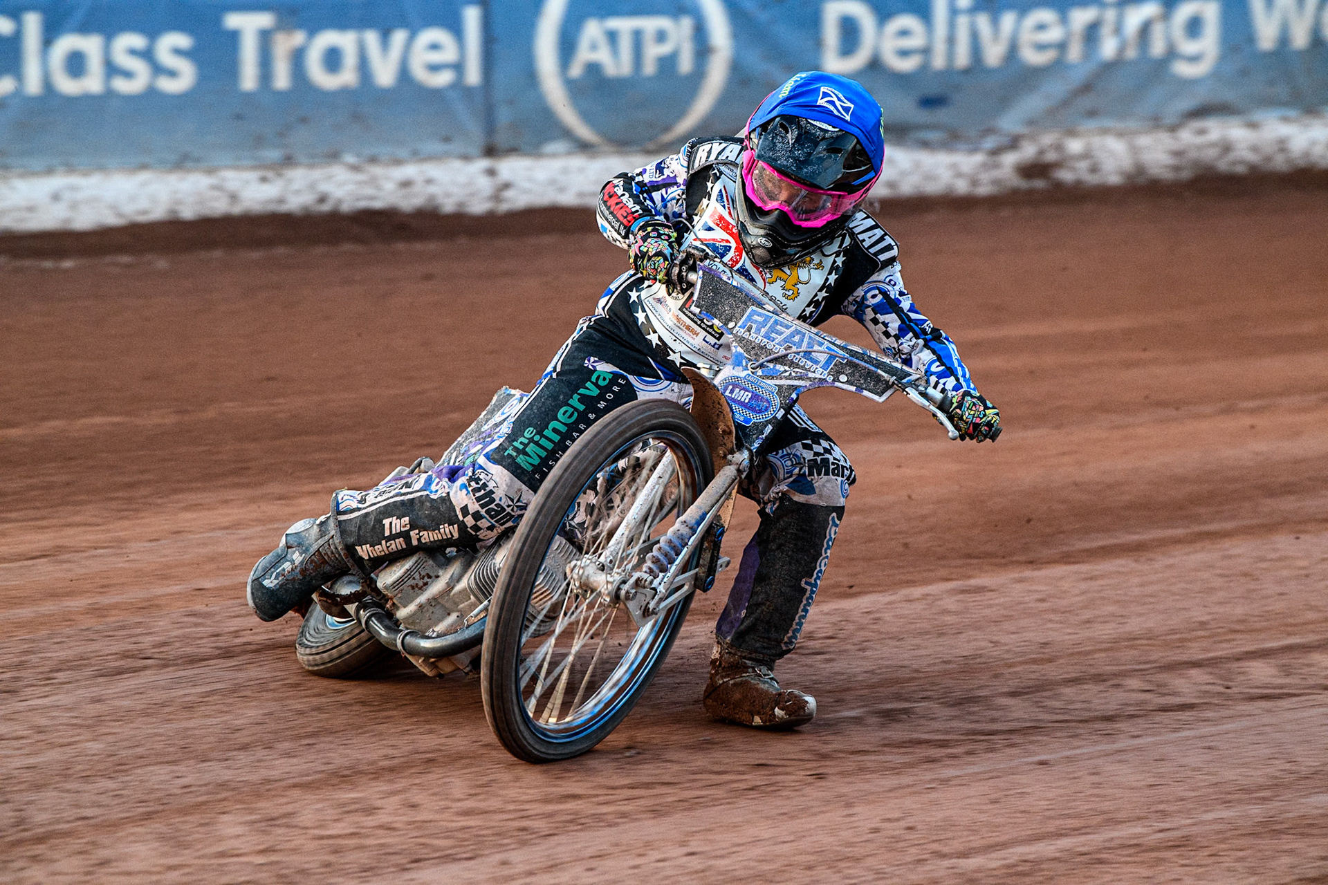 Liam Morris (250cc) in action during the British Youth 250cc Championships at the National Speedway Stadium, Manchester on Friday 30th August 2024. (Photo: Ian Charles | MI News)