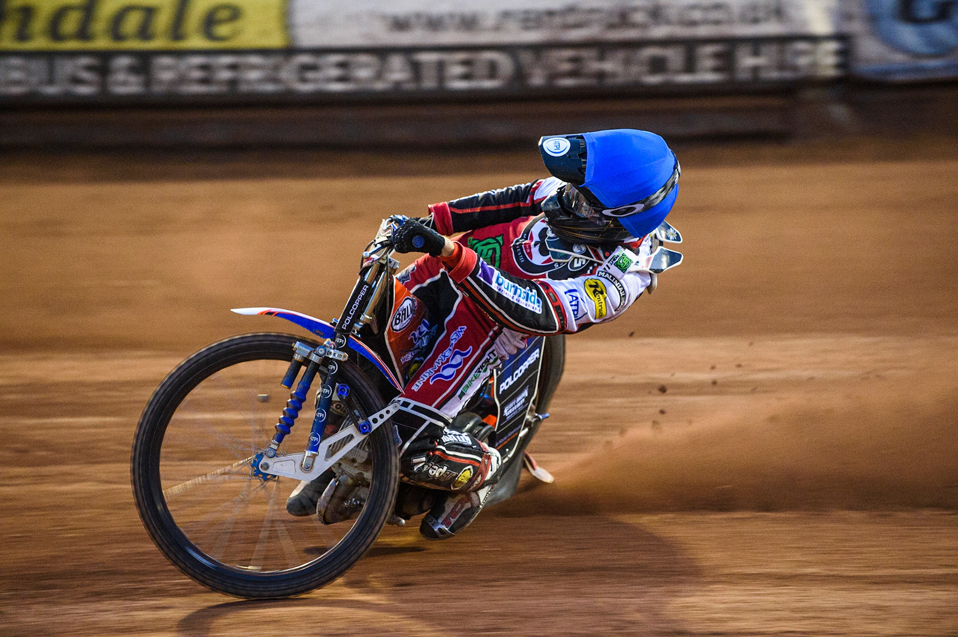 MANCHESTER UKBrady Kurtz   in action  for Belle Vue Bikeright Aces  during the SGB Premiership match between Belle Vue Aces and Ipswich Witches at the National Speedway Stadium, Manchester on Monday 2nd August 2021. (Credit: Ian Charles | MI News)