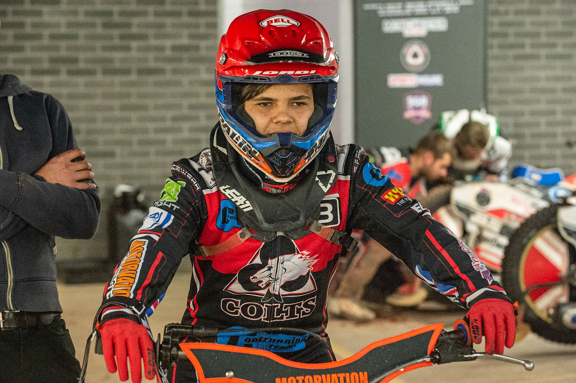 Photo: Ian Charles

Jordan Palin 

Belle Vue Colts v Cradley Heathens, SGB National League, Belle Vue National Speedway Stadium, Manchester, Thursday 29  August  2019