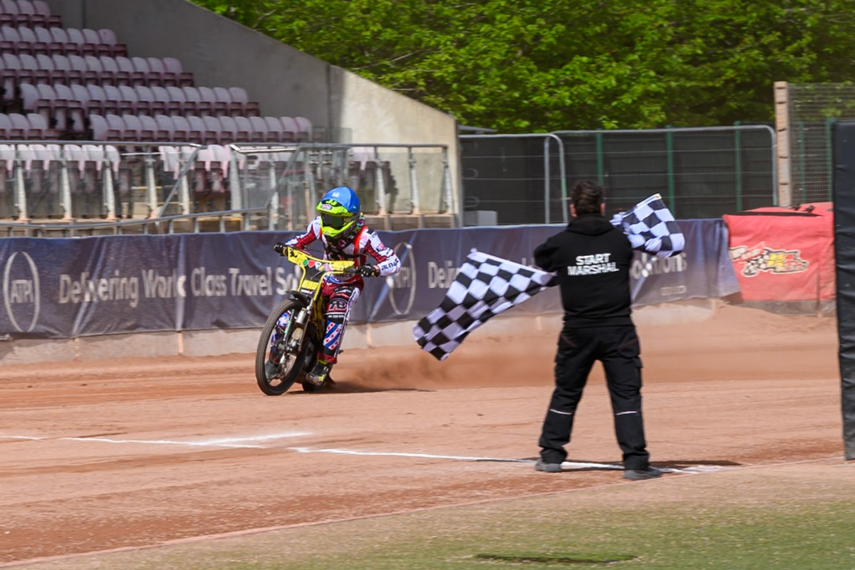 JR ASHWORTH &amp; SONS COLTS ACADEMY INDIVIDUALAce Pijper  wins the final during the JR Ashworth &amp; Sons Colts Individual at the National Speedway Stadium, Manchester on Sunday 10th May 2026. (Photo: Ian Charles | MI News)