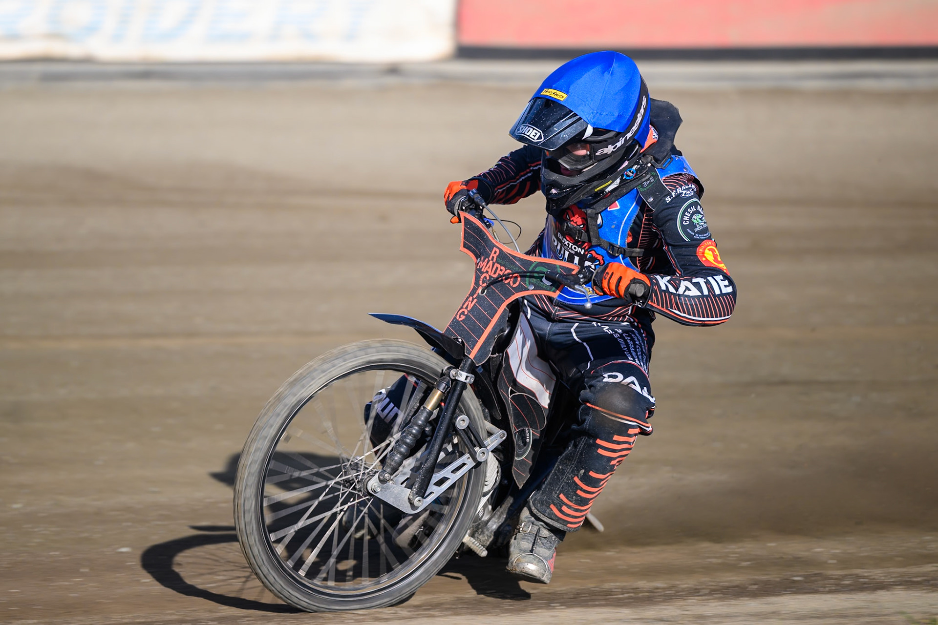 Bailey Fellows, Guest Rider for Buxton Bulls   in action during the WSRA National Development League match between Buxton Bulls and Leicester Lion Cubs at Hi-Edge Speedway, Buxton on Sunday 4th October 2026. (Photo: Ian Charles | MI News)