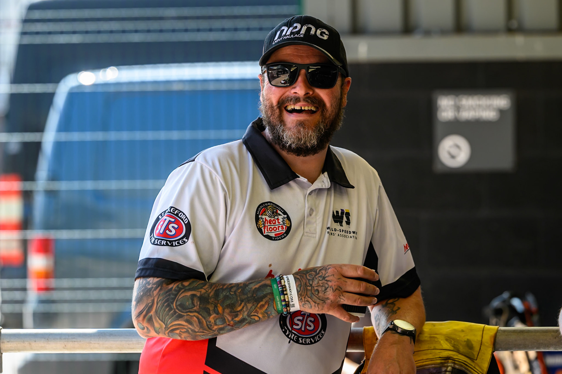 Brian Turner, Team Manager of Middlesborough Tigers during the WSRA National Development League match between Belle Vue Colts and Middlesbrough Tigers at the National Speedway Stadium, Manchester on Sunday 10th August 2025. (Photo: Mark Fletcher | MI News)