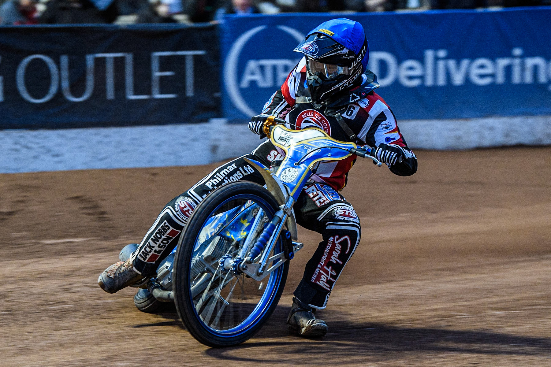 Jack Shimelt  in action  for Belle Vue Cool Running Colts during the National Development League match between Belle Vue Colts and Oxford Chargers at the National Speedway Stadium, Manchester on Friday 12th May 2023. (Photo: Ian Charles | MI News)