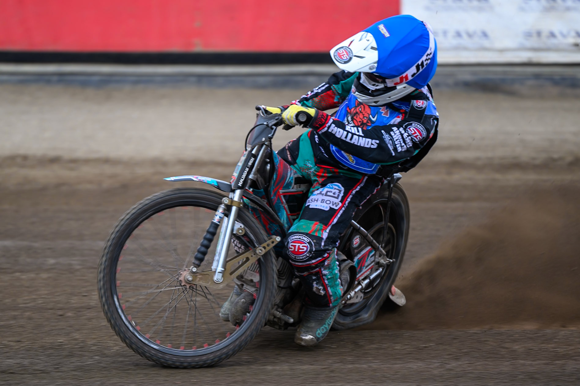 Alfie Bowtell of Buxton Bulls in action during the WSRA National Development League match between Buxton Bulls and King's Lynn Young Stars at Hi-Edge Speedway, Buxton on Sunday 9th August 2026. (Photo: Ian Charles | MI News)