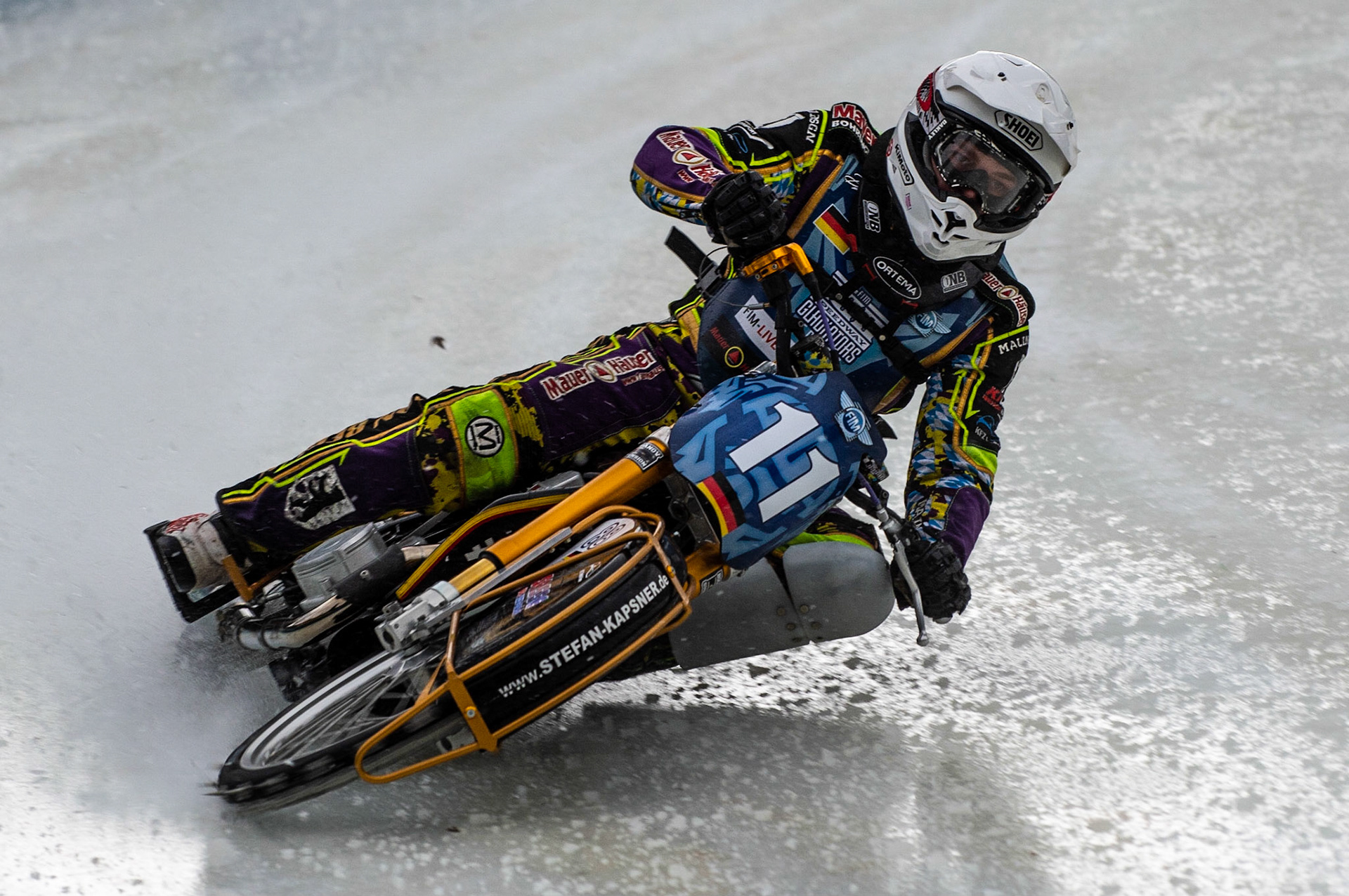 BERLIN GERMANY  - March 1  Max Neidermaier in action   during the Ice Speedway of Nations at the Horst-Dohm-Eisstadion, Berlin,  on Sunday 1 March 2020. (Credit: Ian Charles | MI News)