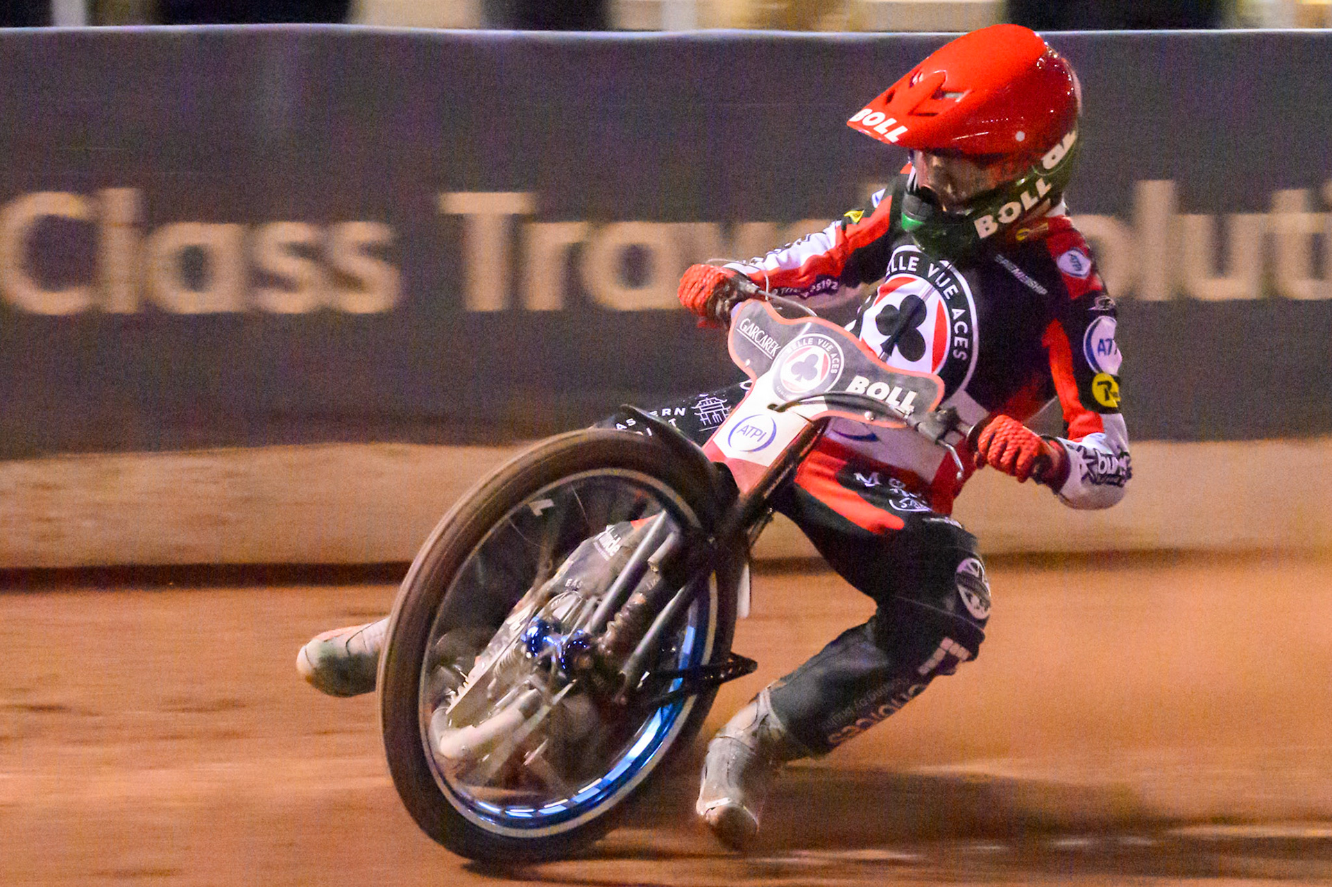 Brady Kurtz of Belle Vue Aces in action during the Rowe Motor Oil Premiership Play Off Semi Final 2nd leg match between Belle Vue Aces and Ipswich Witches at the National Speedway Stadium, Manchester on Monday 28th September 2026. (Photo: Ian Charles | MI News)