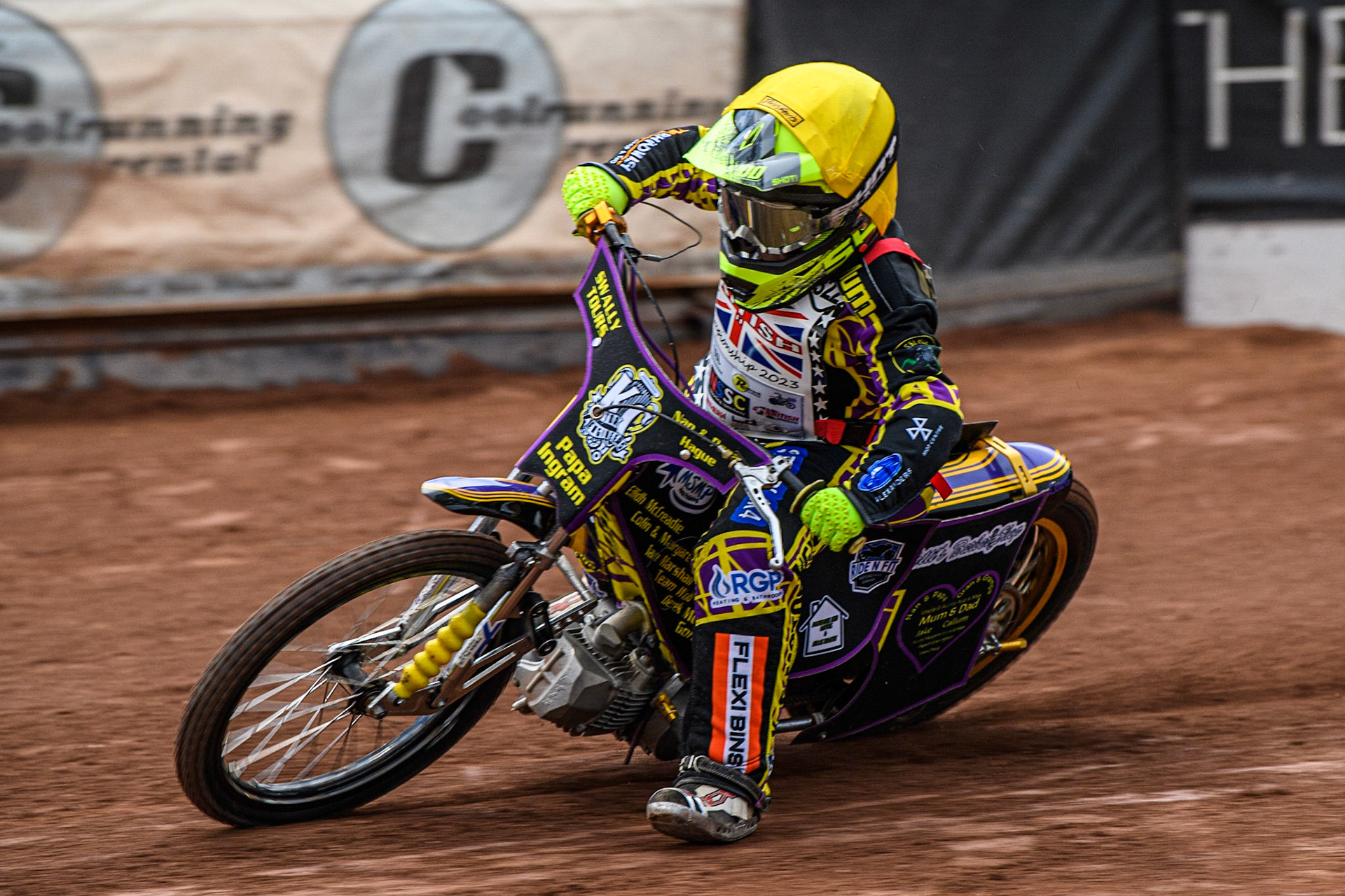Lewis Hague  in action  during the British Youth Championships at the National Speedway Stadium, Manchester on Friday 12th May 2023. (Photo: Ian Charles | MI News)