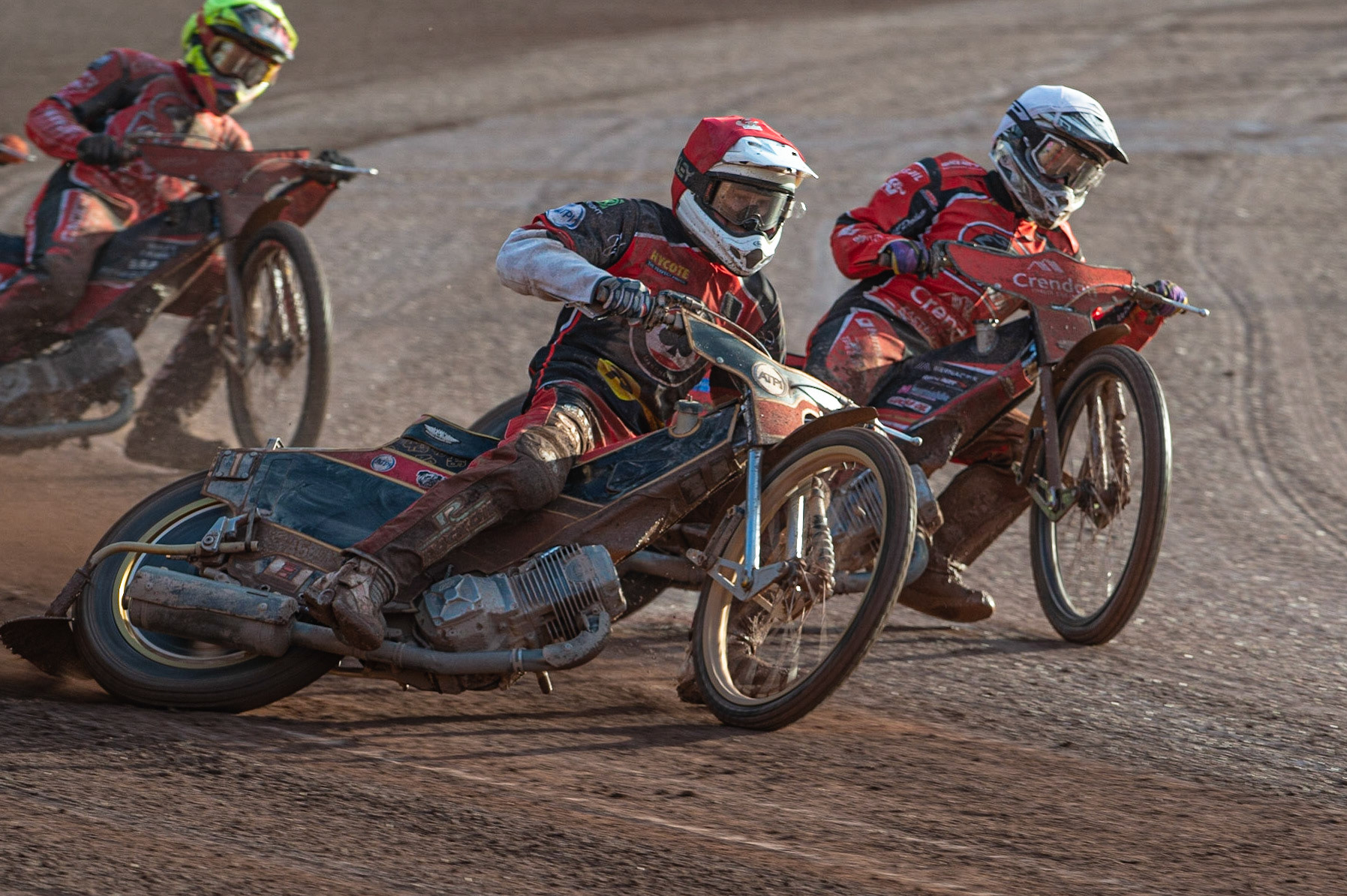 Photo by Ian Charles:

Max Fricke  (Red) outside Rohan Tungate  (White)

Belle Vue Aces v Peterborough Panthers, British Speedway Premiership, National Speedway Stadium, Manchester, Thursday, 13, June, 2019