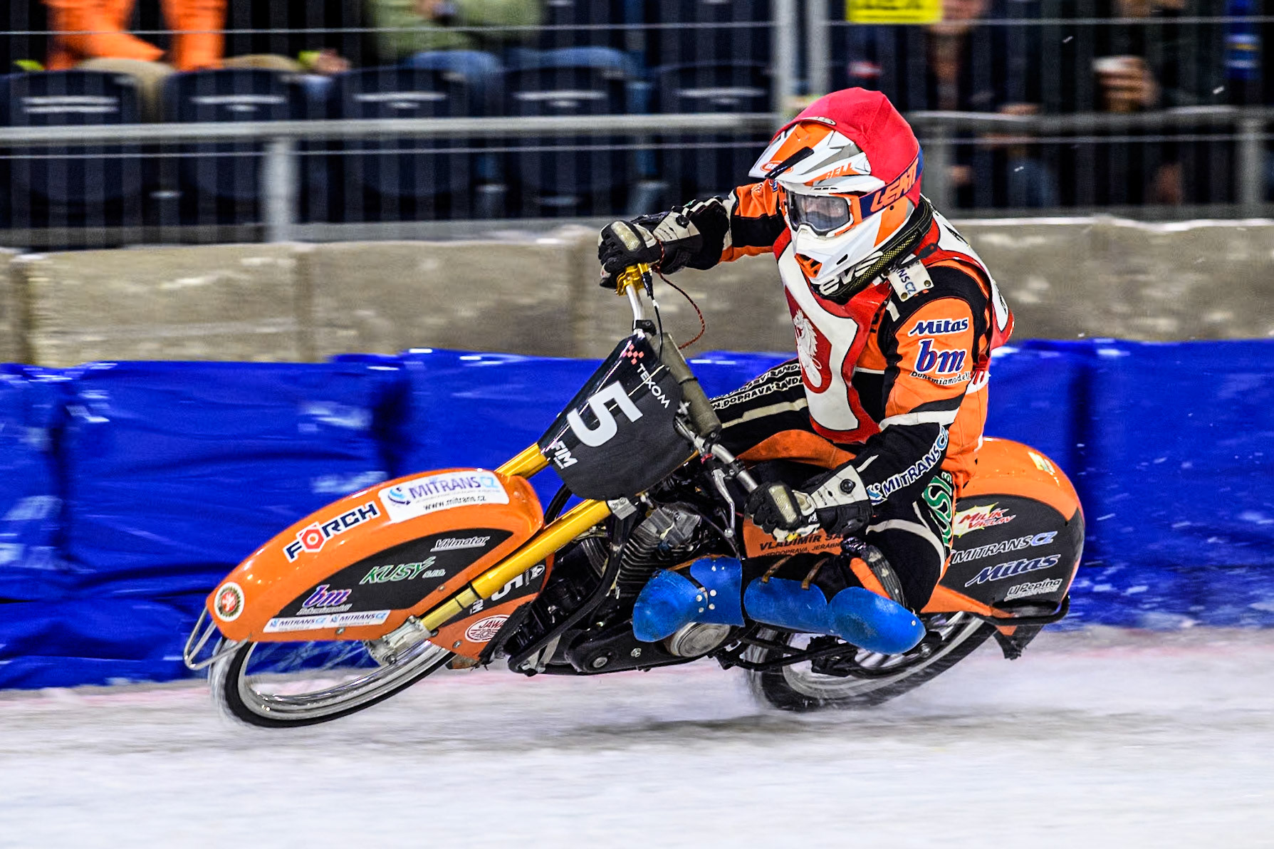 Lukáš Hutla of The Czech Republic in action during the Roelof Thijs Bokaal at Ice Rink Thialf, Heerenveen, The Netherlands on Friday 5th April 2024. (Photo: Ian Charles | MI News)